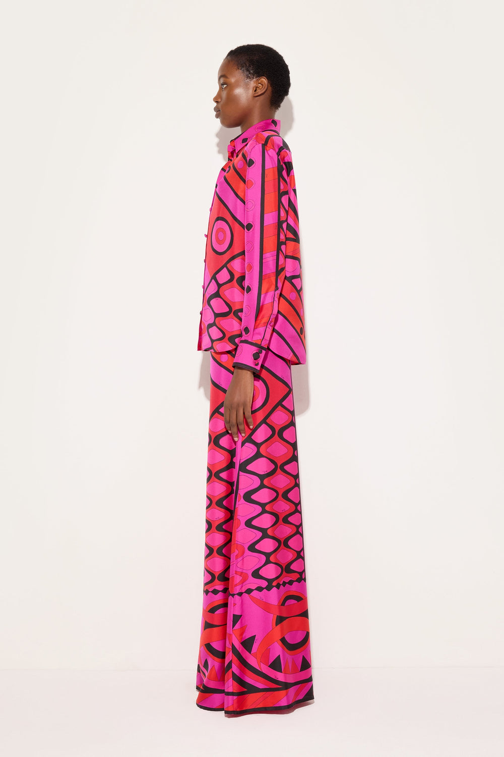 Vivara Print Silk Palazzo Pants
 WOMAN Pucci
