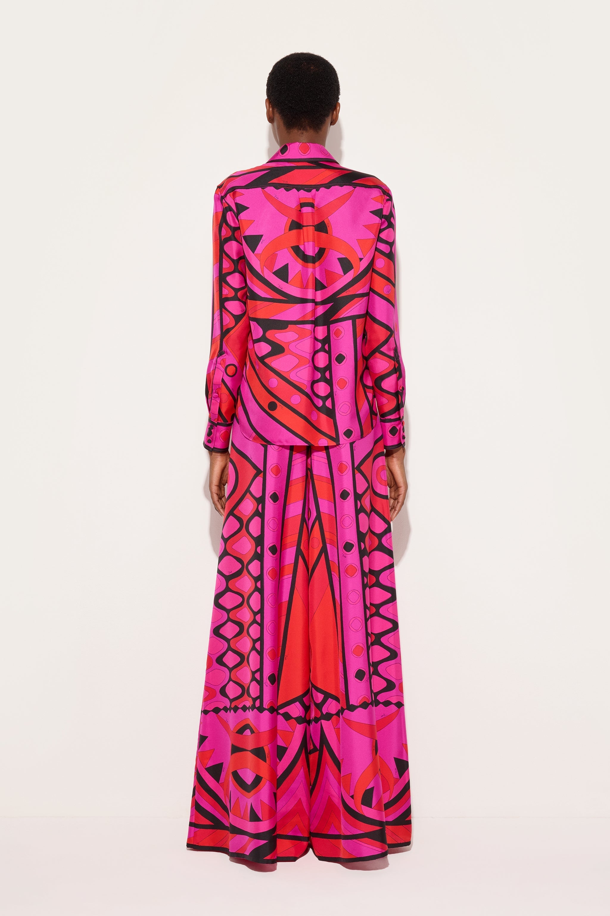 Vivara Print Silk Palazzo Pants
 WOMAN Pucci