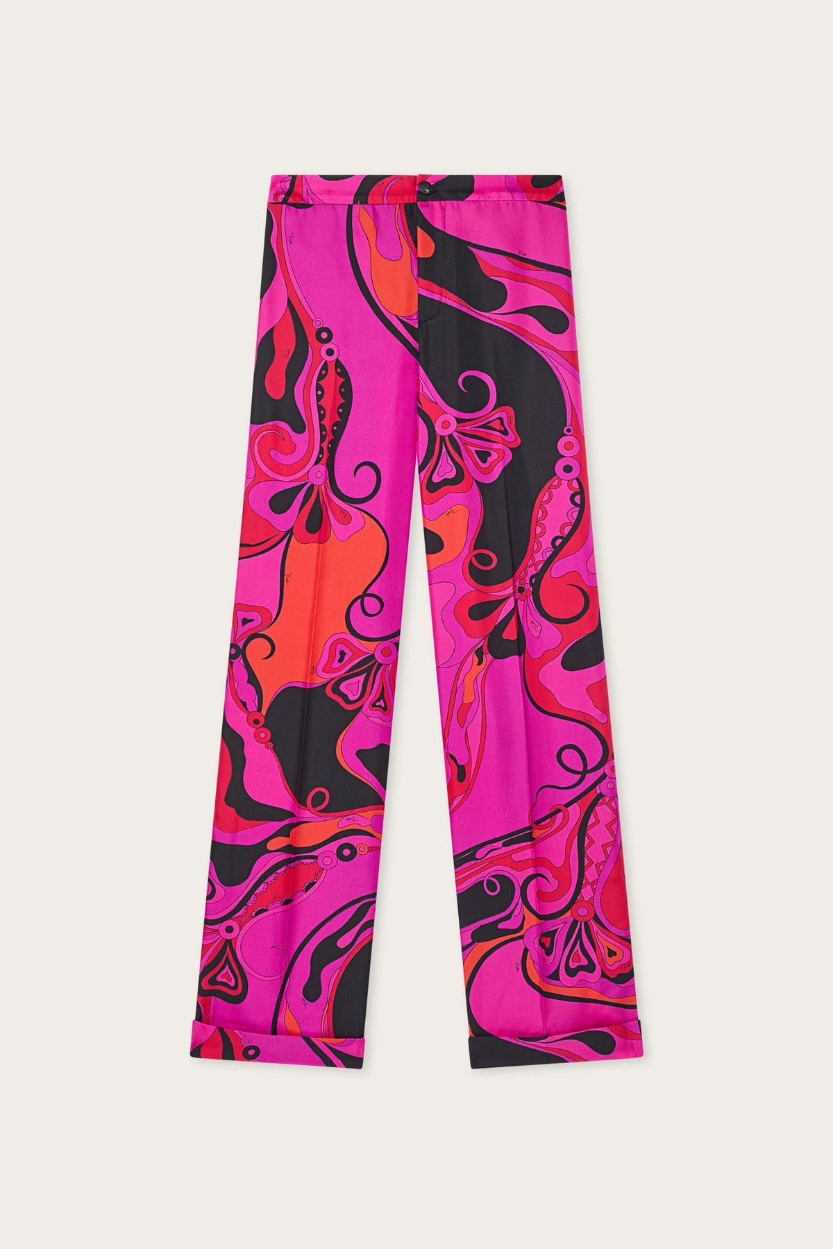 Orchidee Print Silk Pants
 WOMAN Pucci