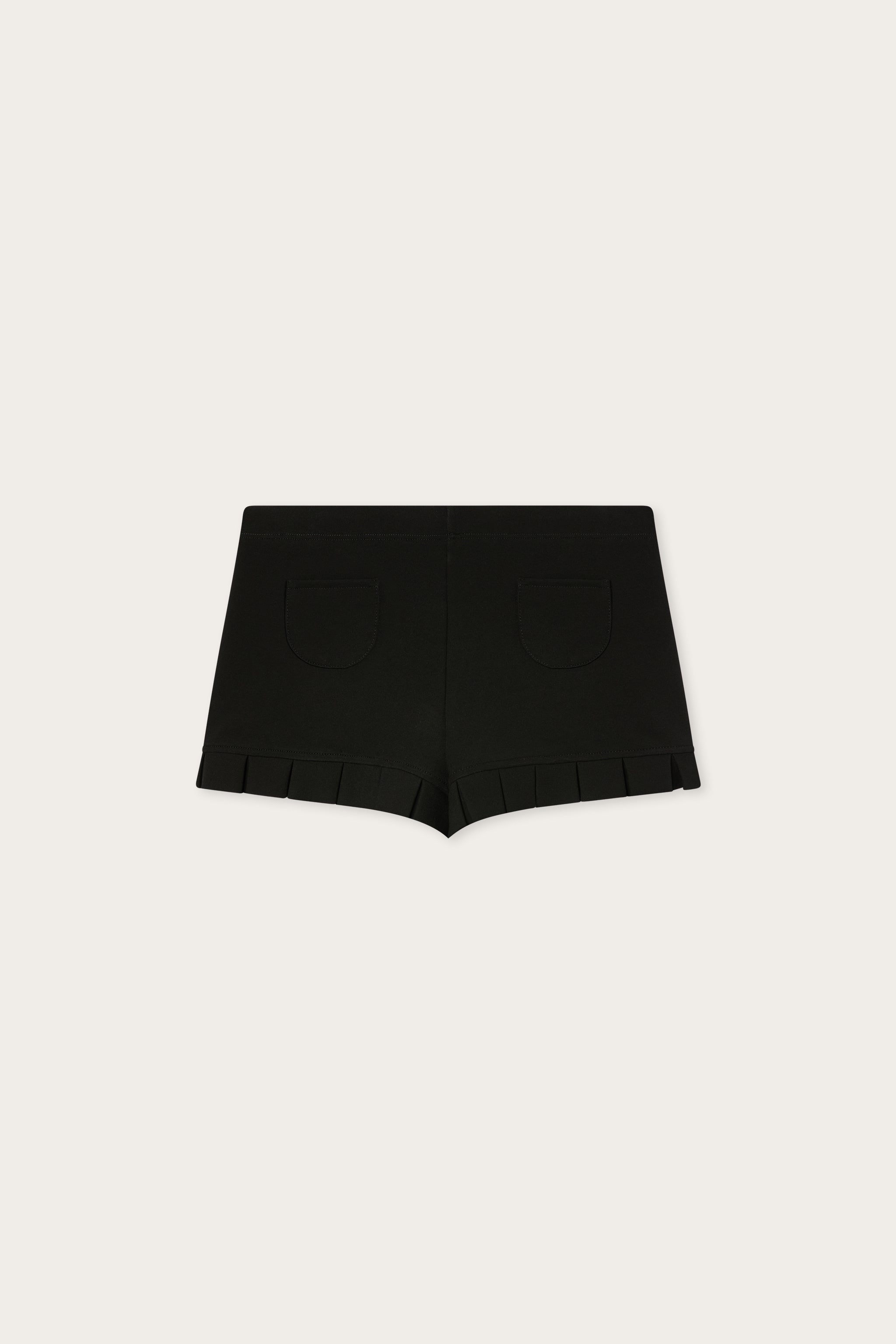 Black Compact Jersey Shorts
 WOMAN Pucci