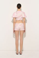 Iride Print Jersey Shorts
 WOMAN Pucci