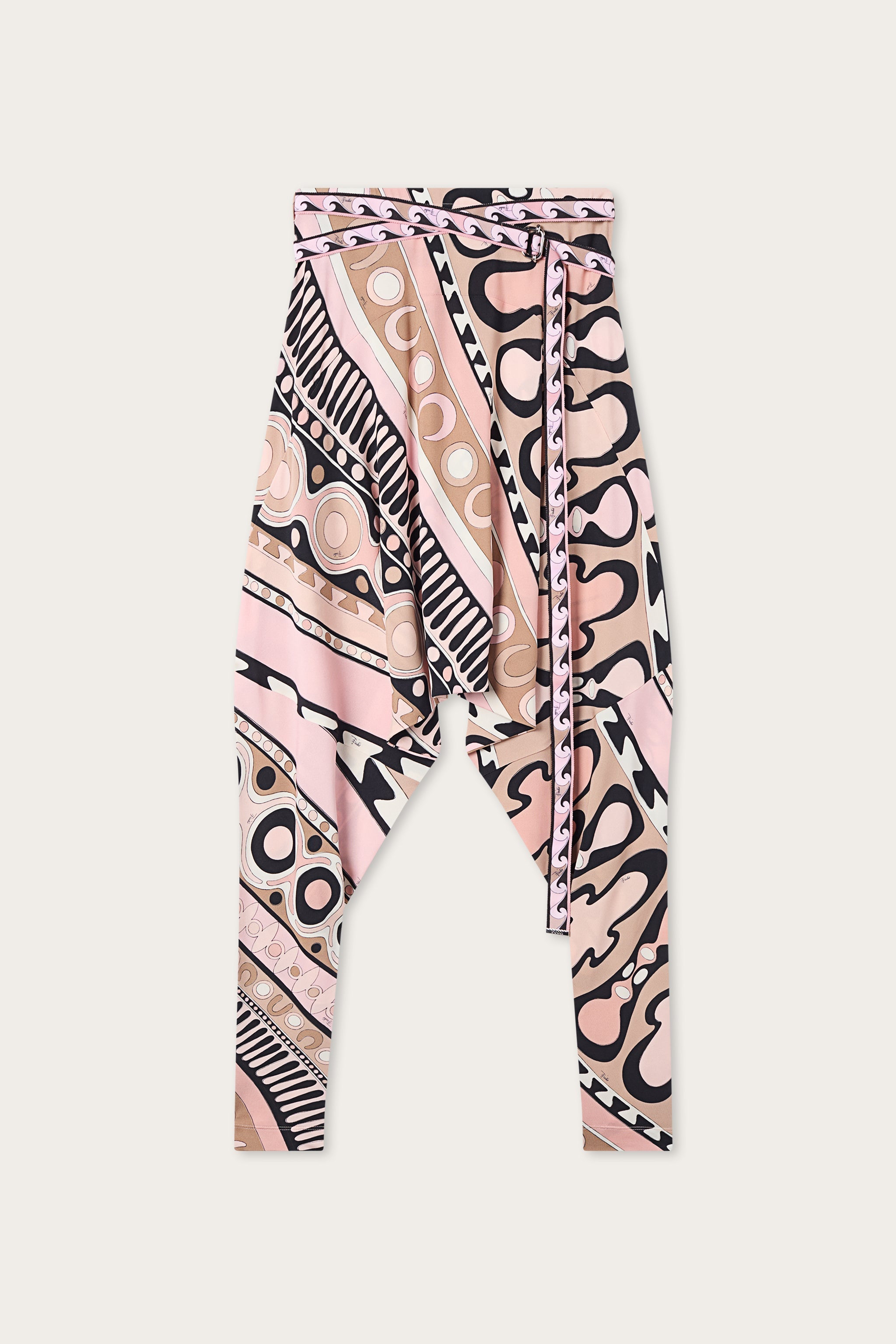 Flowing Pants with Printed Belt
 WOMAN Pucci
