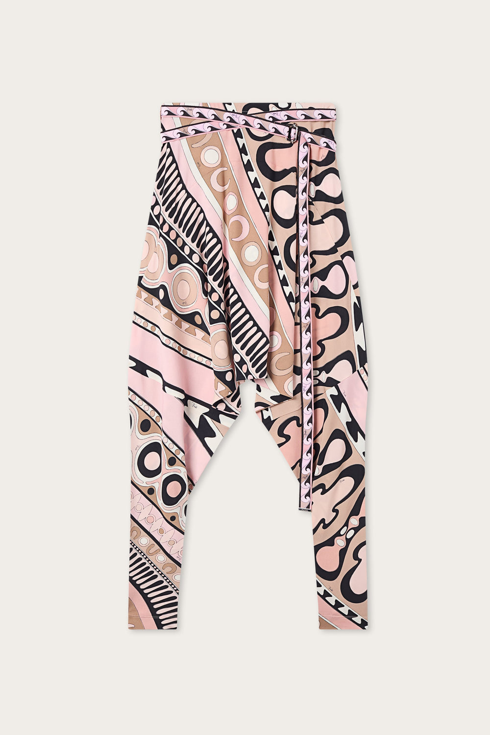Flowing Pants with Printed Belt
 WOMAN Pucci
