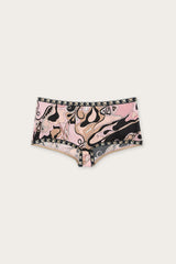 Orchidee Print Silk Satin Culottes
 WOMAN Pucci