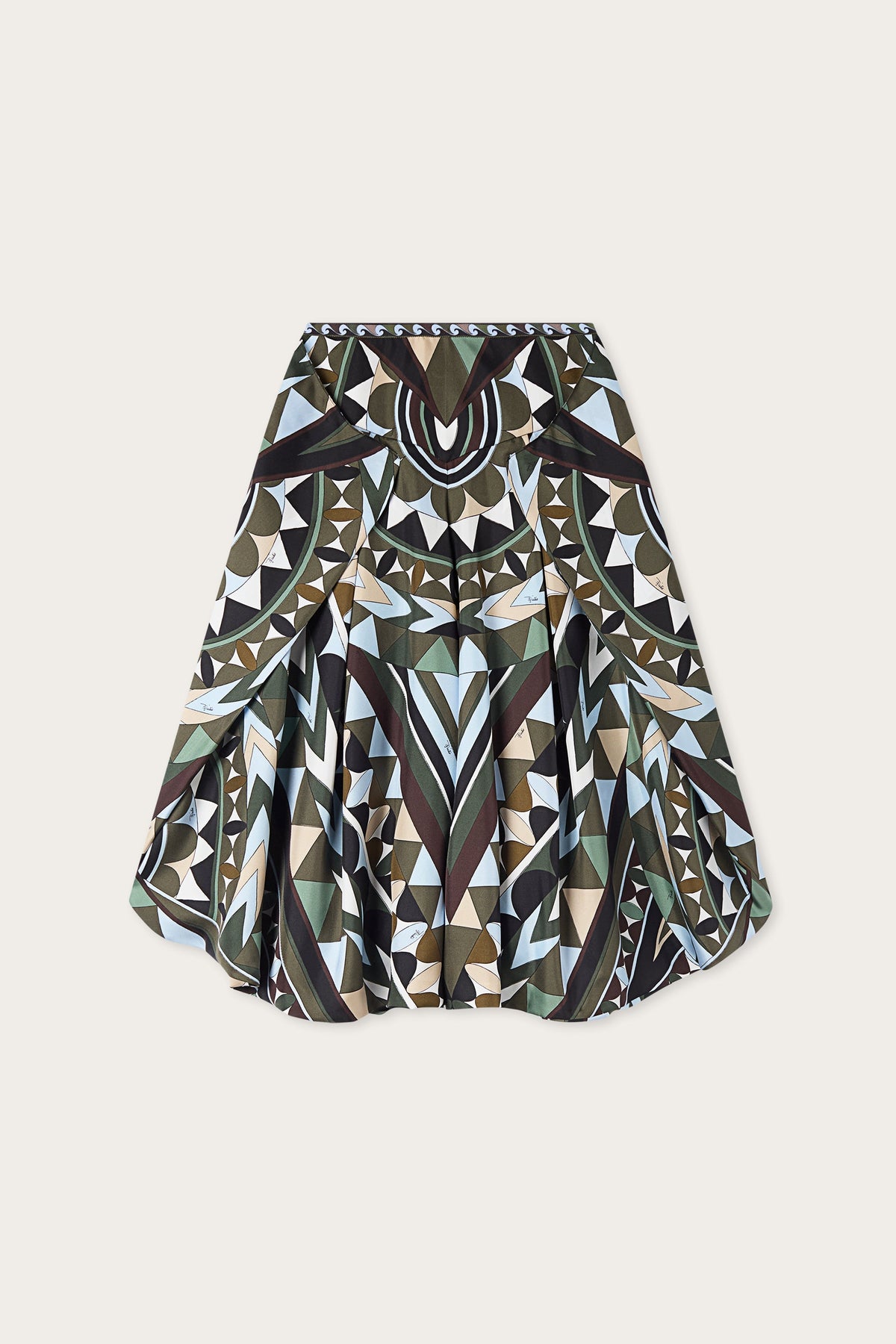 Manuba Print Wide Silk Pants
 WOMAN Pucci