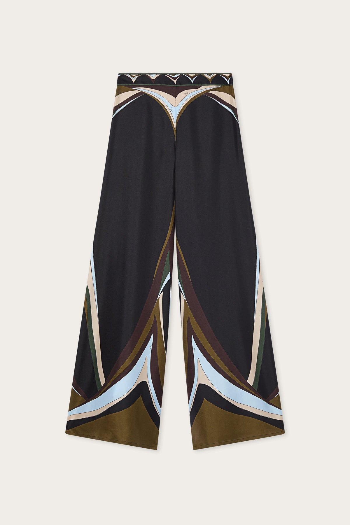 Fari Print Silk Palazzo Pants
 WOMAN Pucci