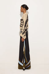 Fari Print Silk Palazzo Pants
 WOMAN Pucci