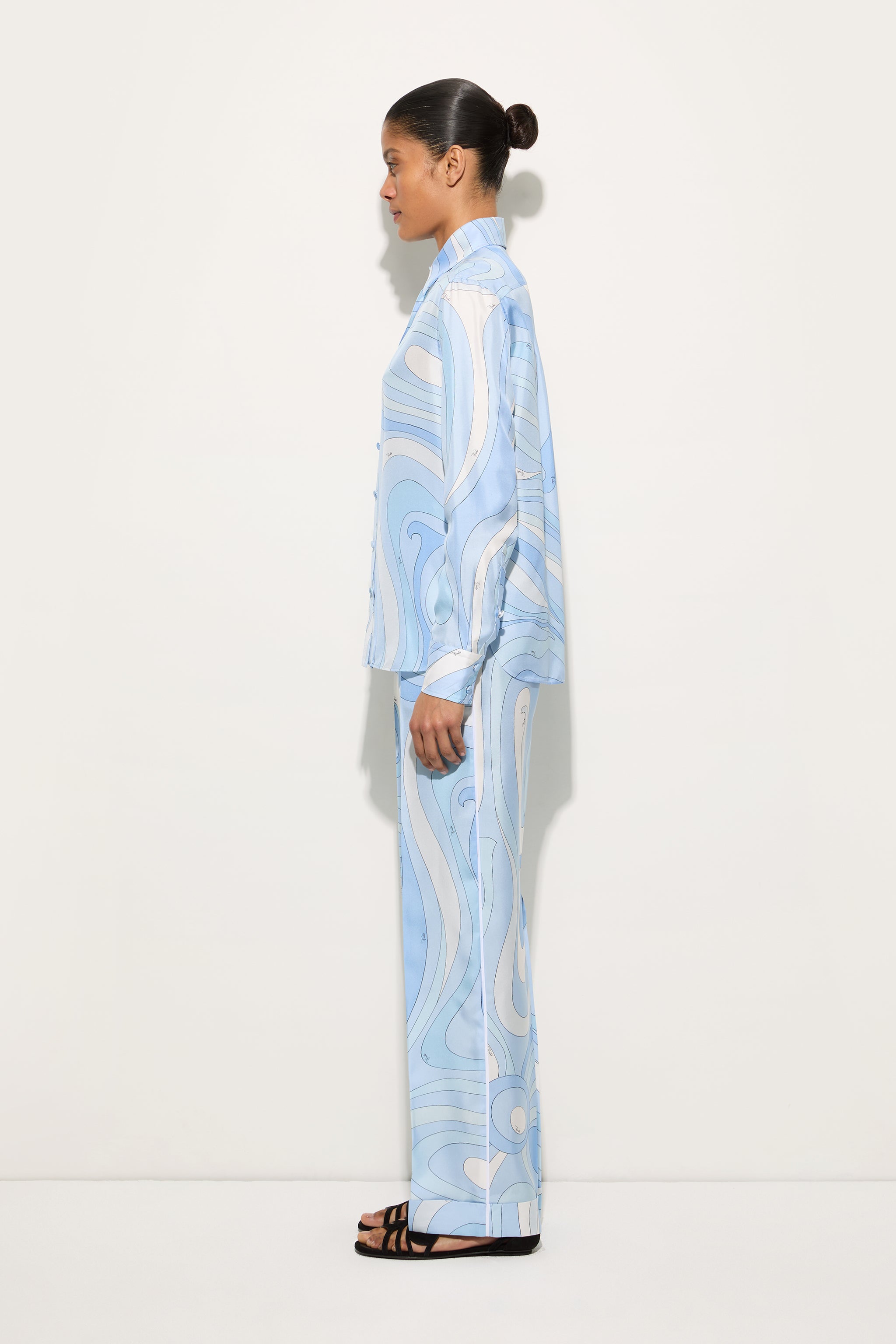 Marmo Print Silk Pants
 WOMAN Pucci