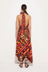 Soleil Print Silk Scarf Skirt
 WOMAN Pucci