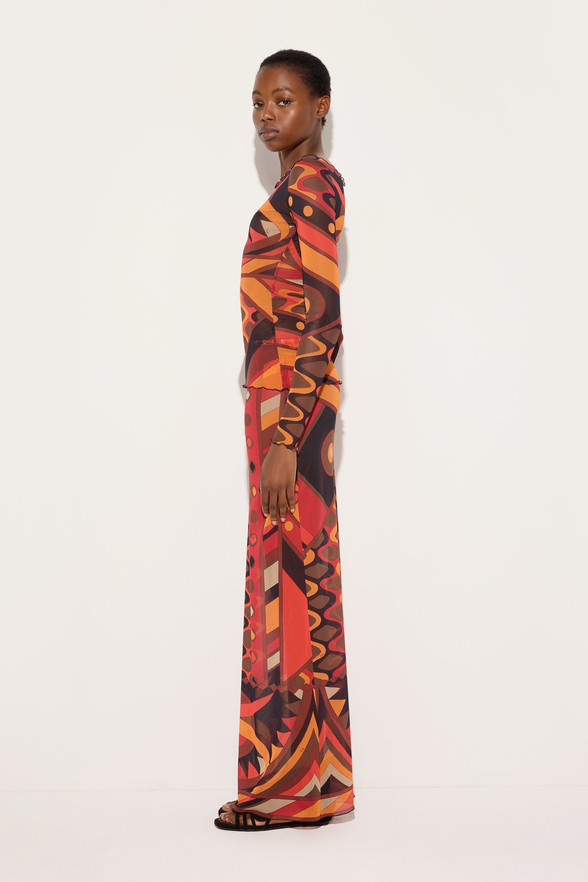 Vivara Print Long Tulle Skirt
 WOMAN Pucci