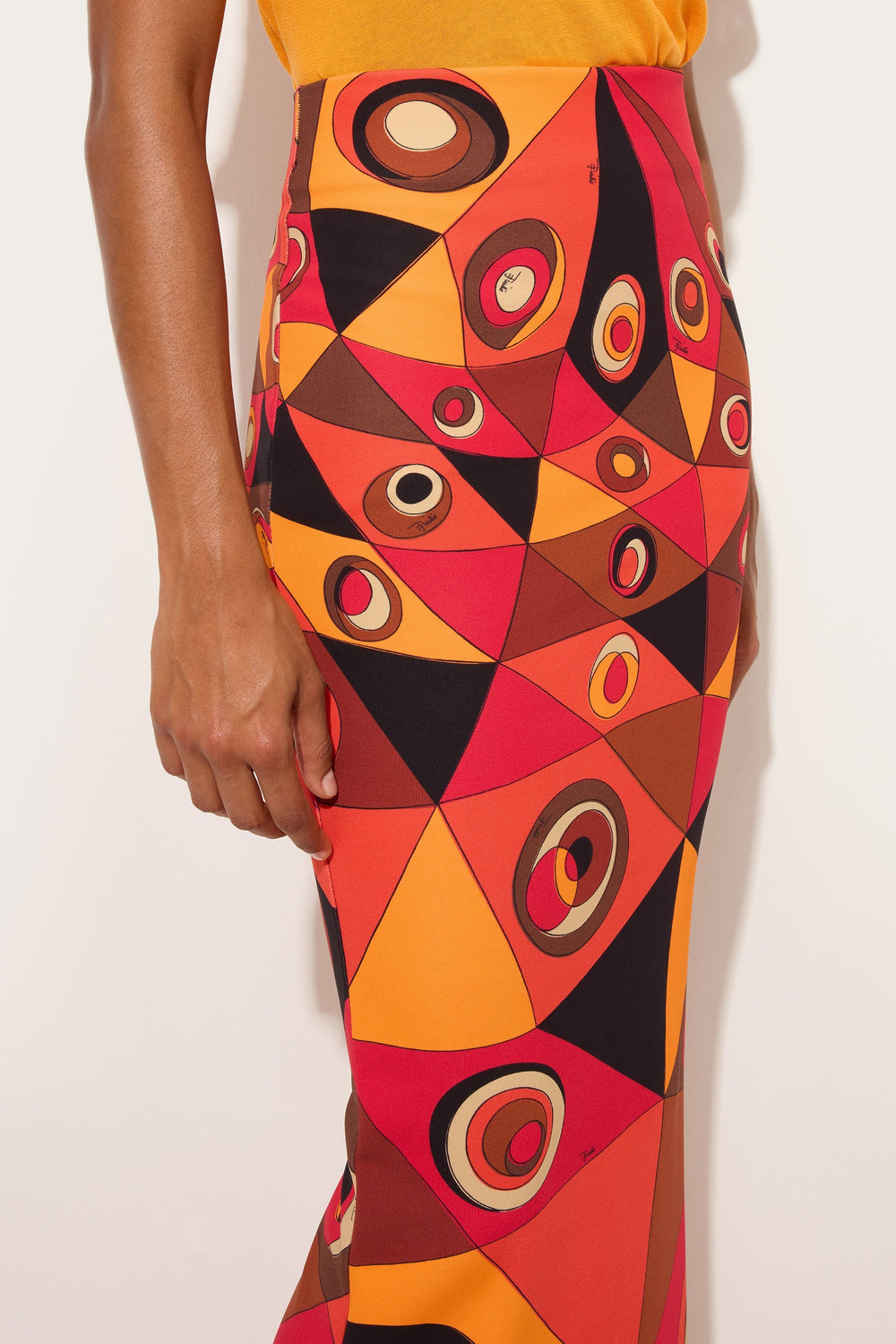 Occhi Print Long Skirt
 WOMAN Pucci