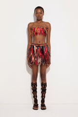 Embroidered Skirt with Jeweled Belt
 WOMAN Pucci