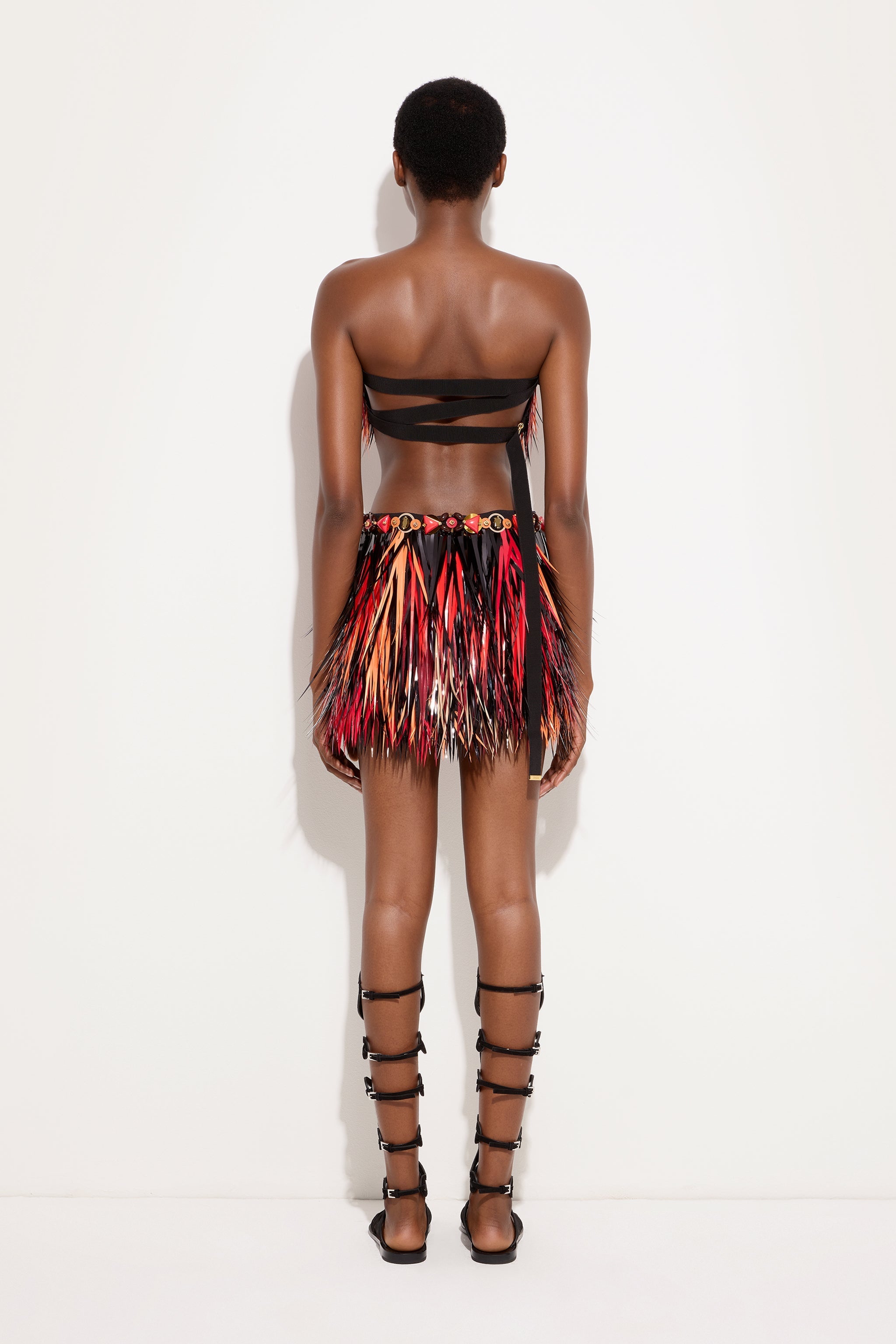 Embroidered Skirt with Jeweled Belt
 WOMAN Pucci
