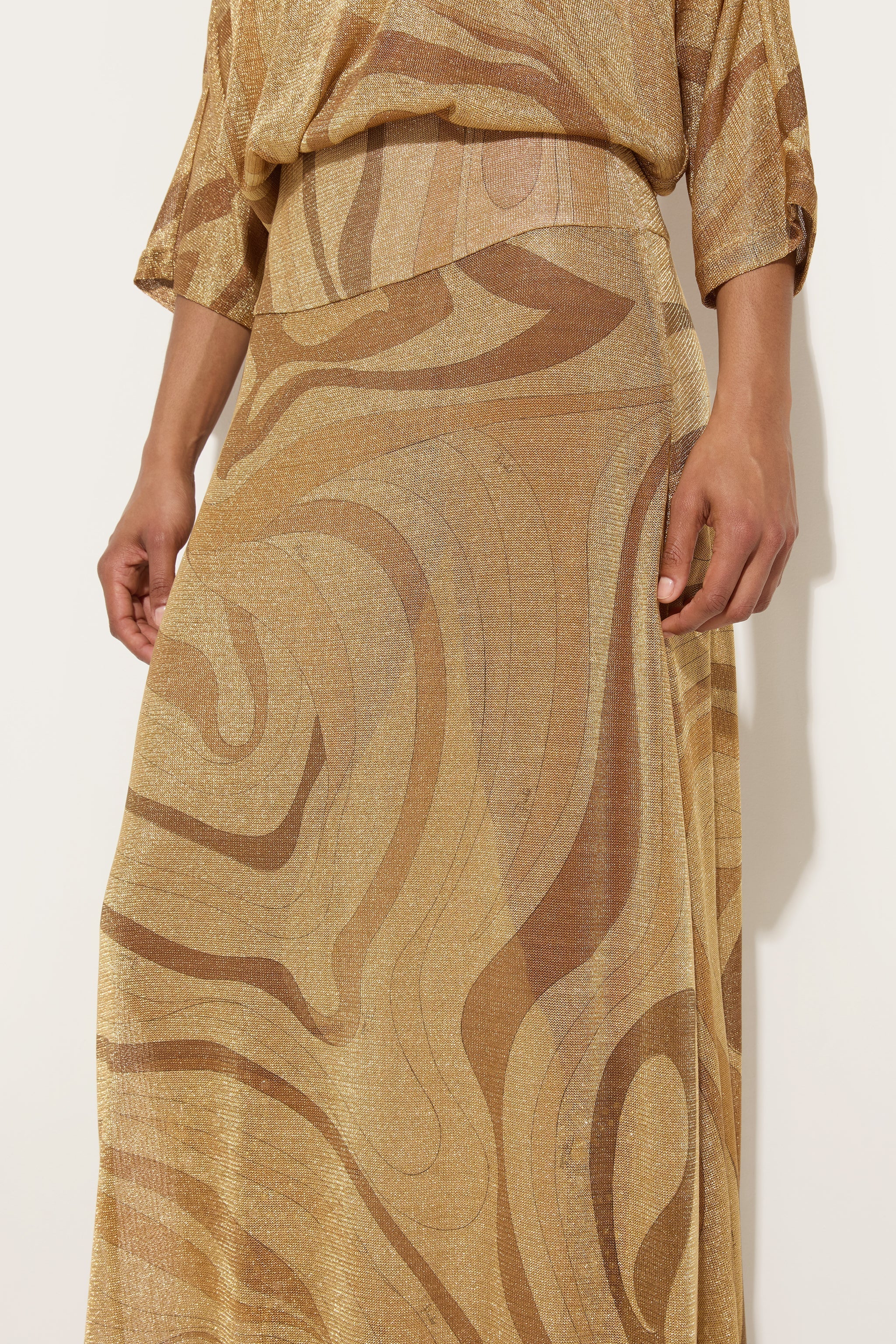 Marmo Print Lamè Skirt
 WOMAN Pucci