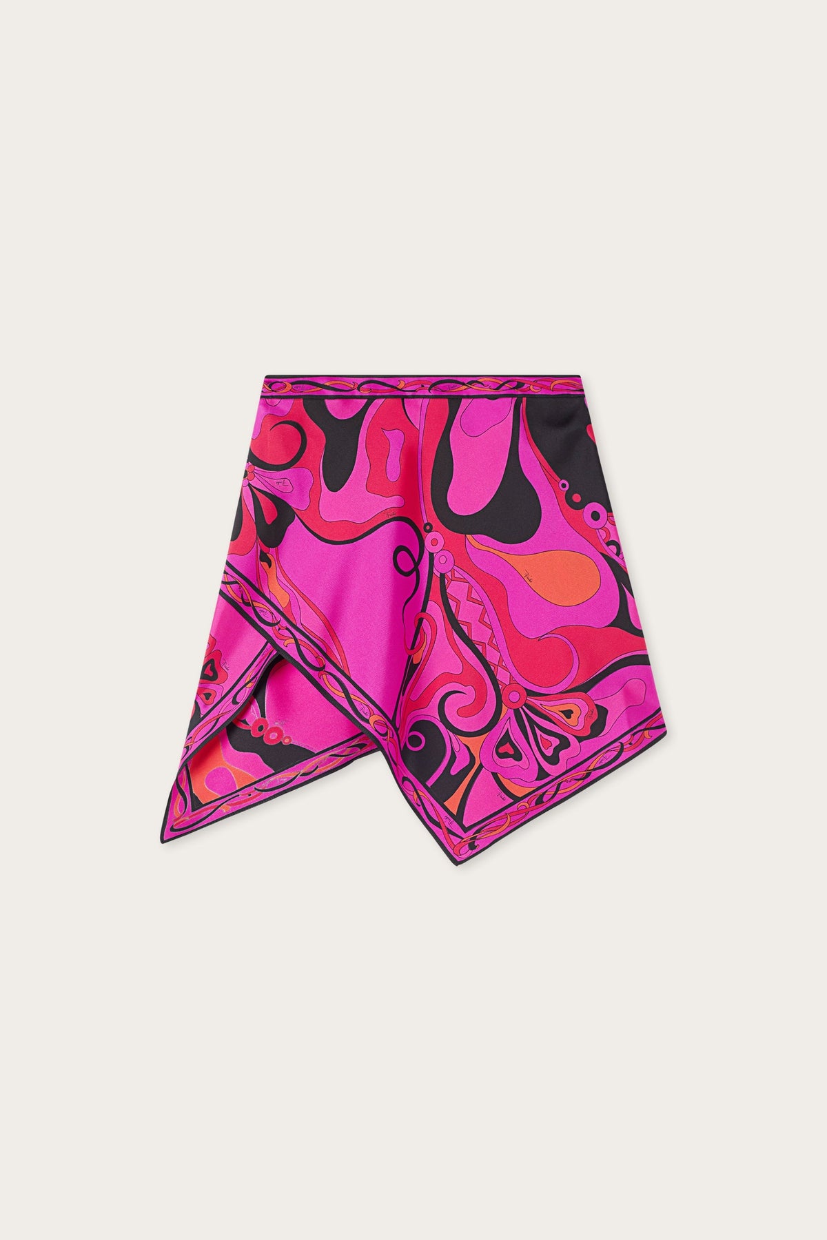 Orchidee Print Silk Scarf Skirt
 WOMAN Pucci