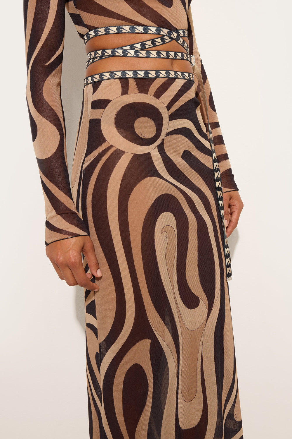 Marmo Print Long Tulle Skirt
 WOMAN Pucci