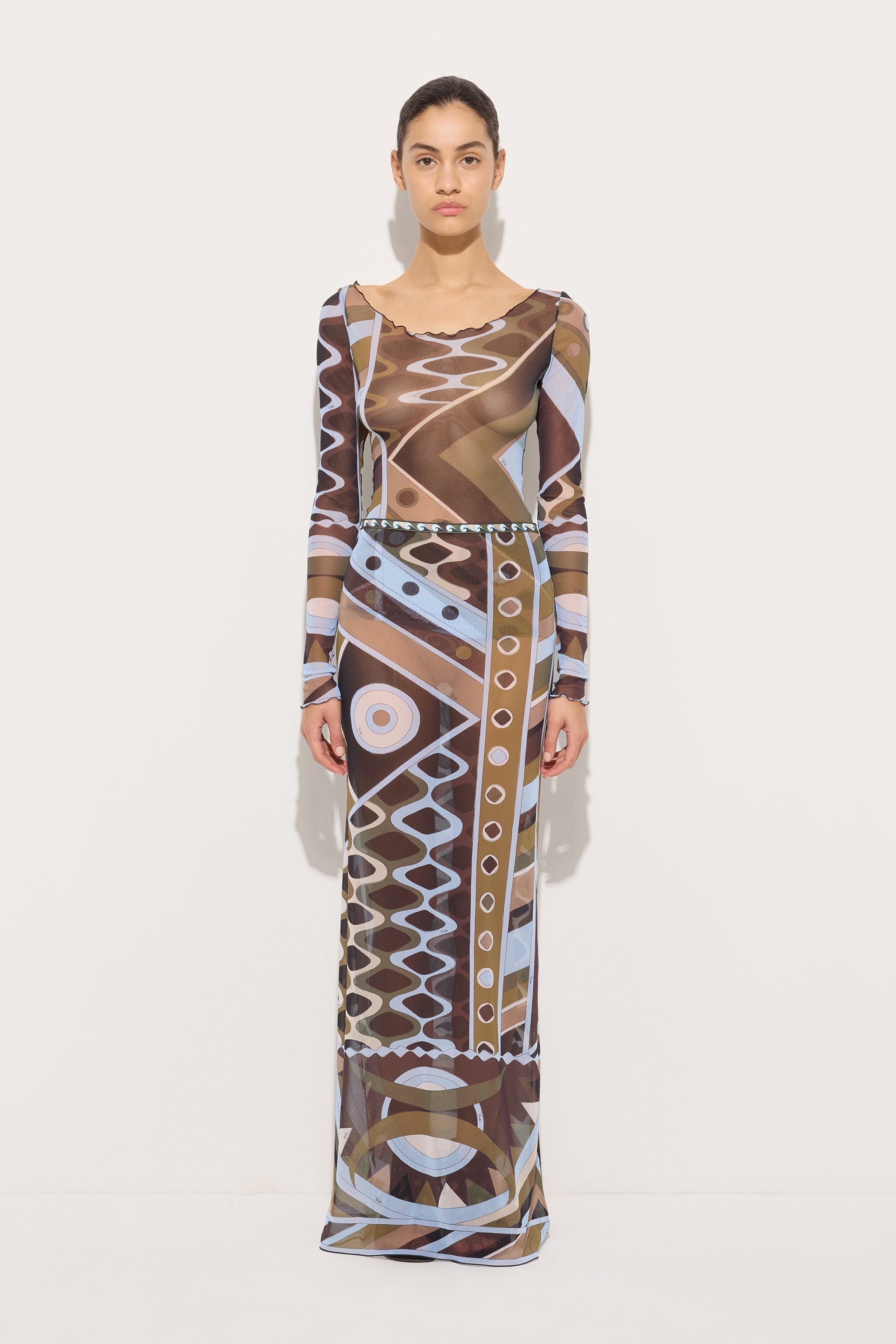 Vivara Print Long Tulle Skirt
 WOMAN Pucci