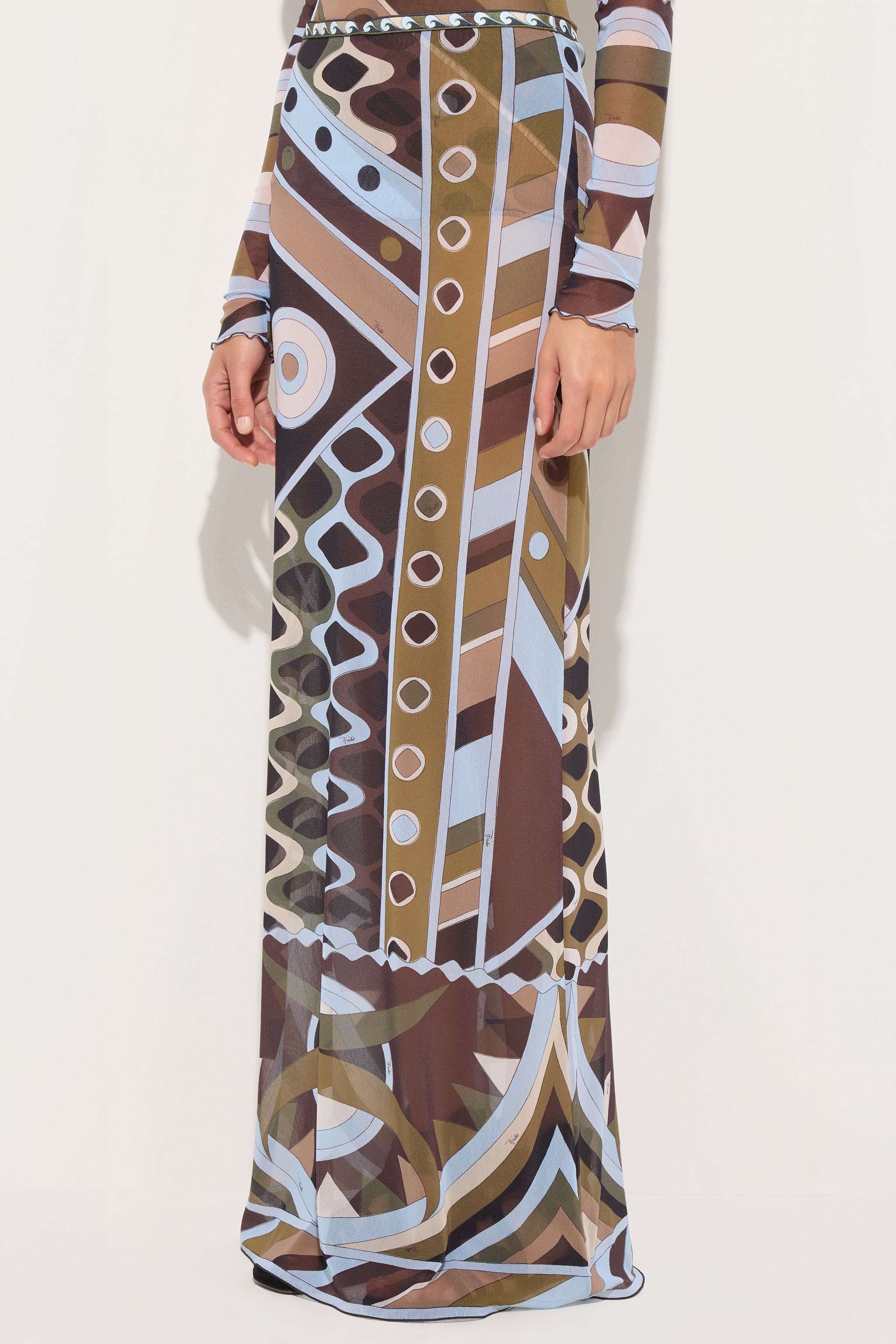 Vivara Print Long Tulle Skirt
 WOMAN Pucci