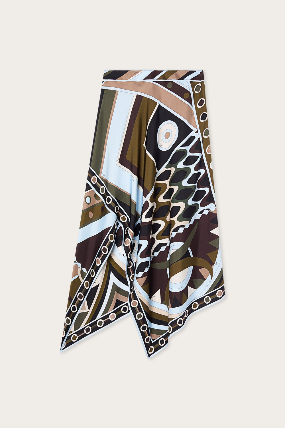 Vivara Print Silk Scarf Skirt
 WOMAN Pucci