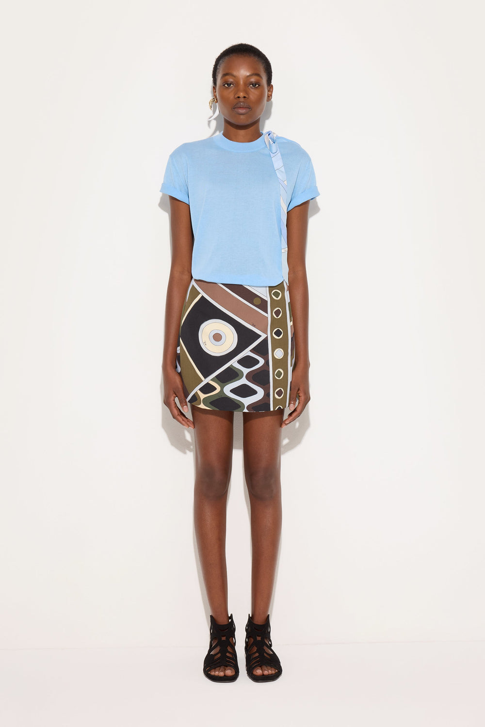 Vivara Print Cool Wool Skirt
 WOMAN Pucci