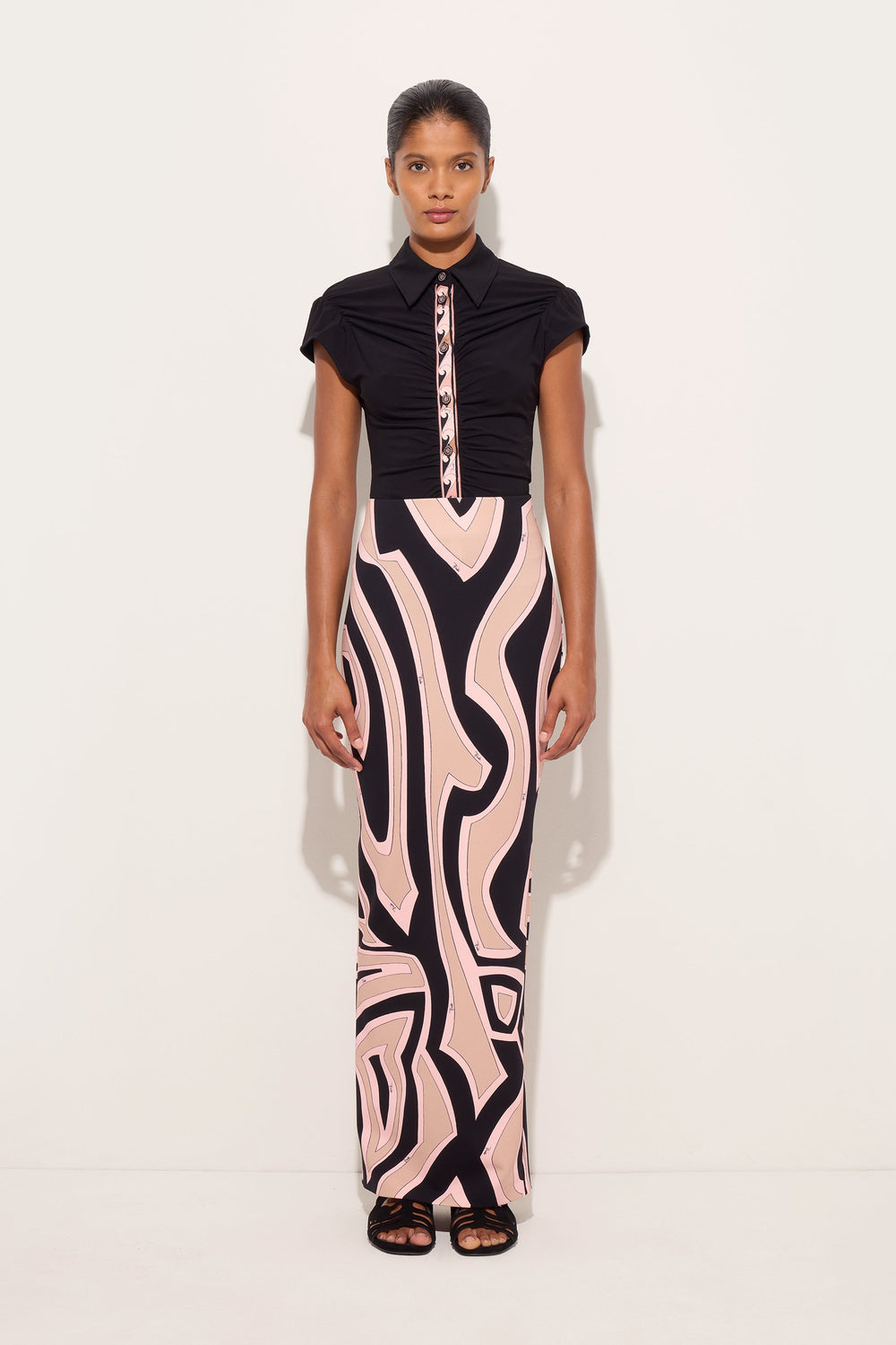 Labirinto Print Long Fitted Skirt
 WOMAN Pucci