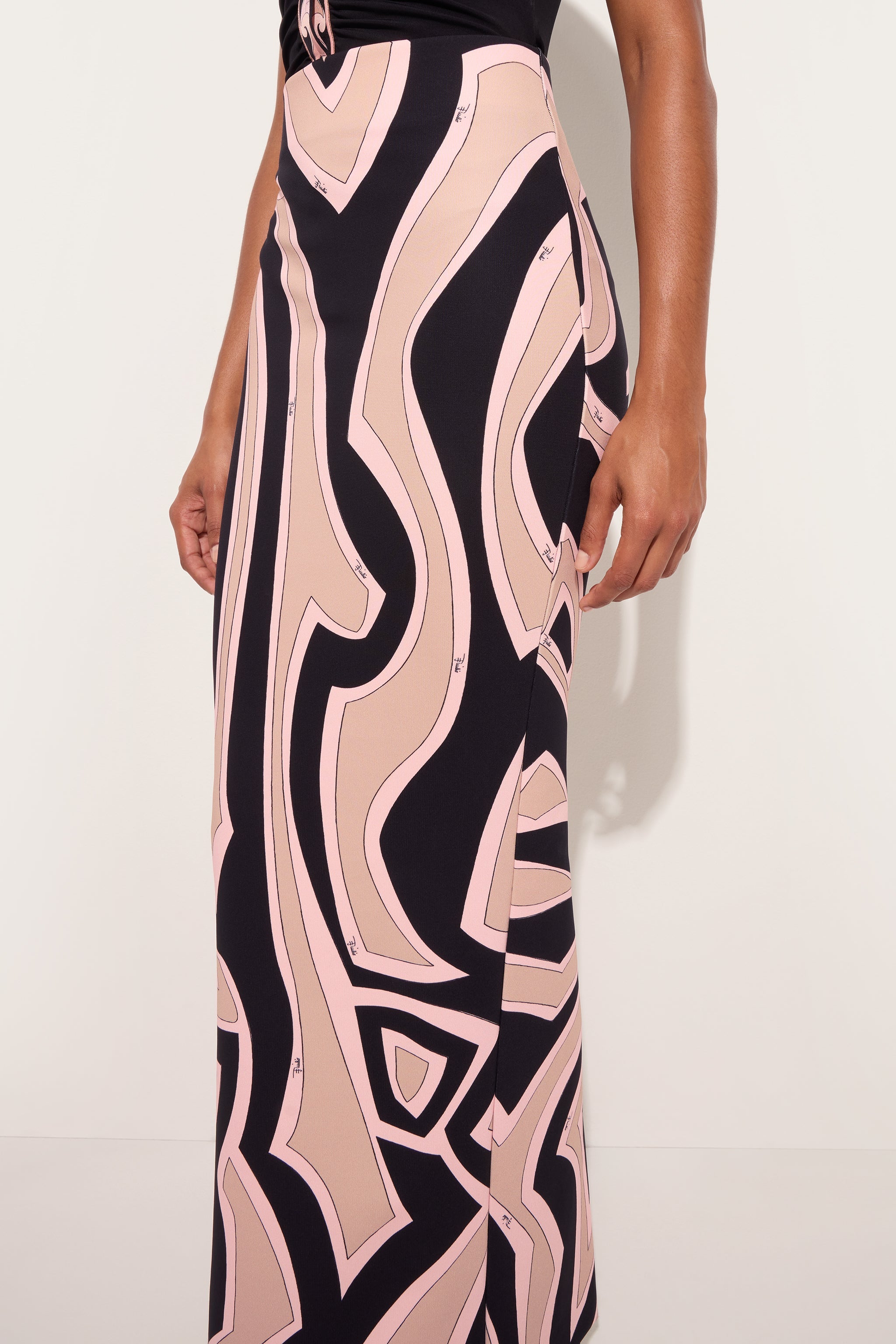 Labirinto Print Long Fitted Skirt
 WOMAN Pucci