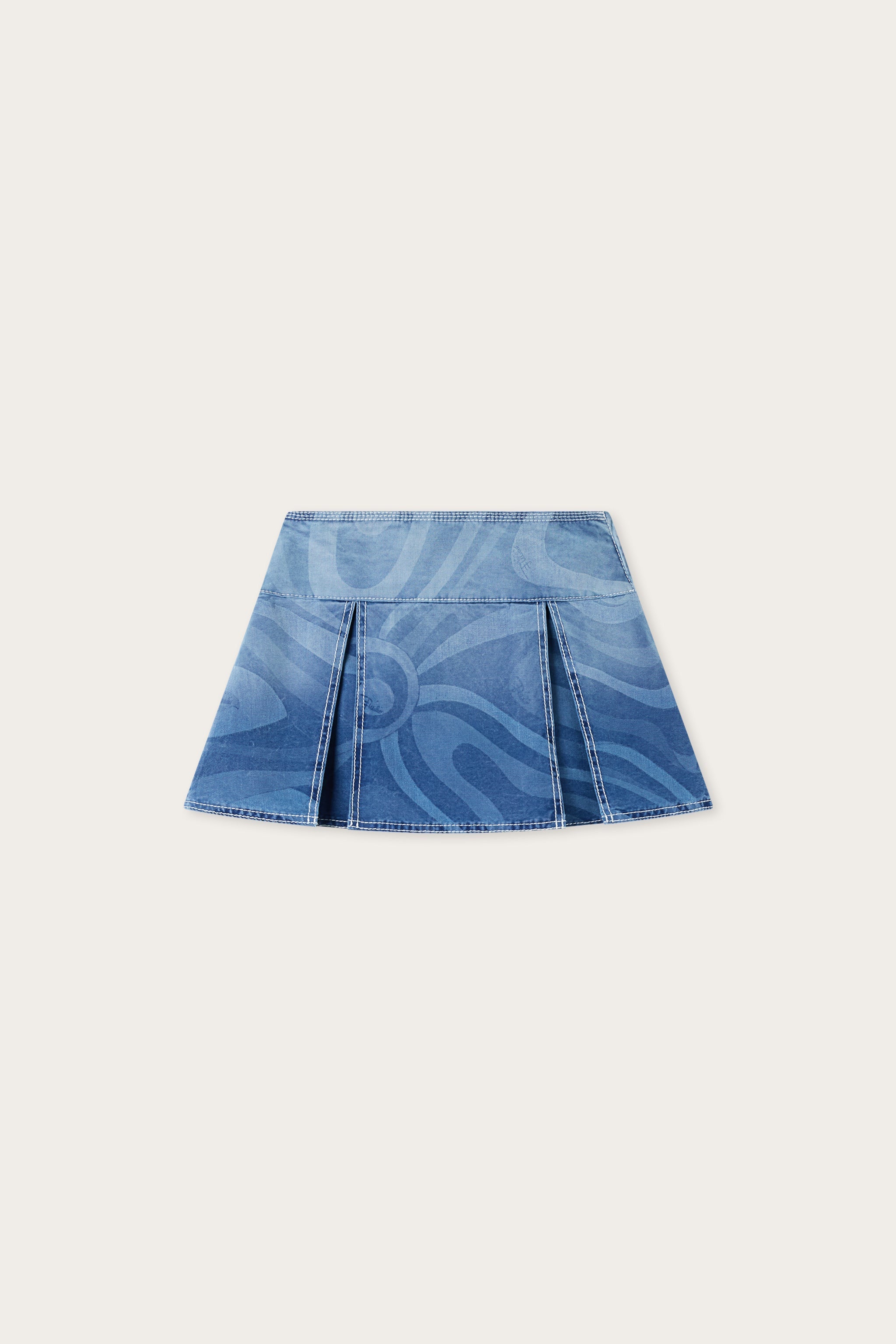 Marmo Print Denim Skirt
 WOMAN Pucci