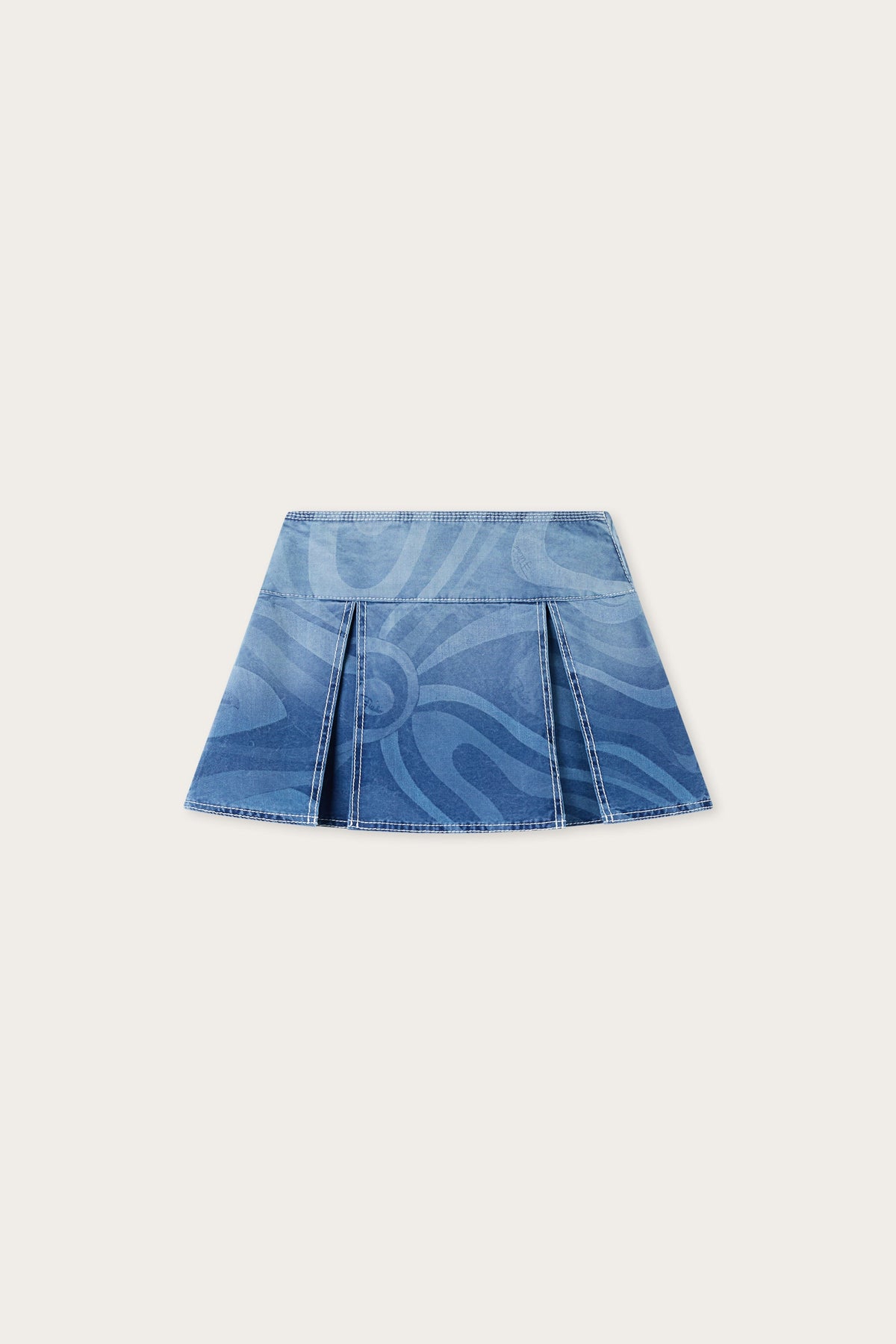 Marmo Print Denim Skirt
 WOMAN Pucci