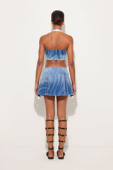 Marmo Print Denim Skirt
 WOMAN Pucci