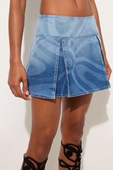 Marmo Print Denim Skirt
 WOMAN Pucci