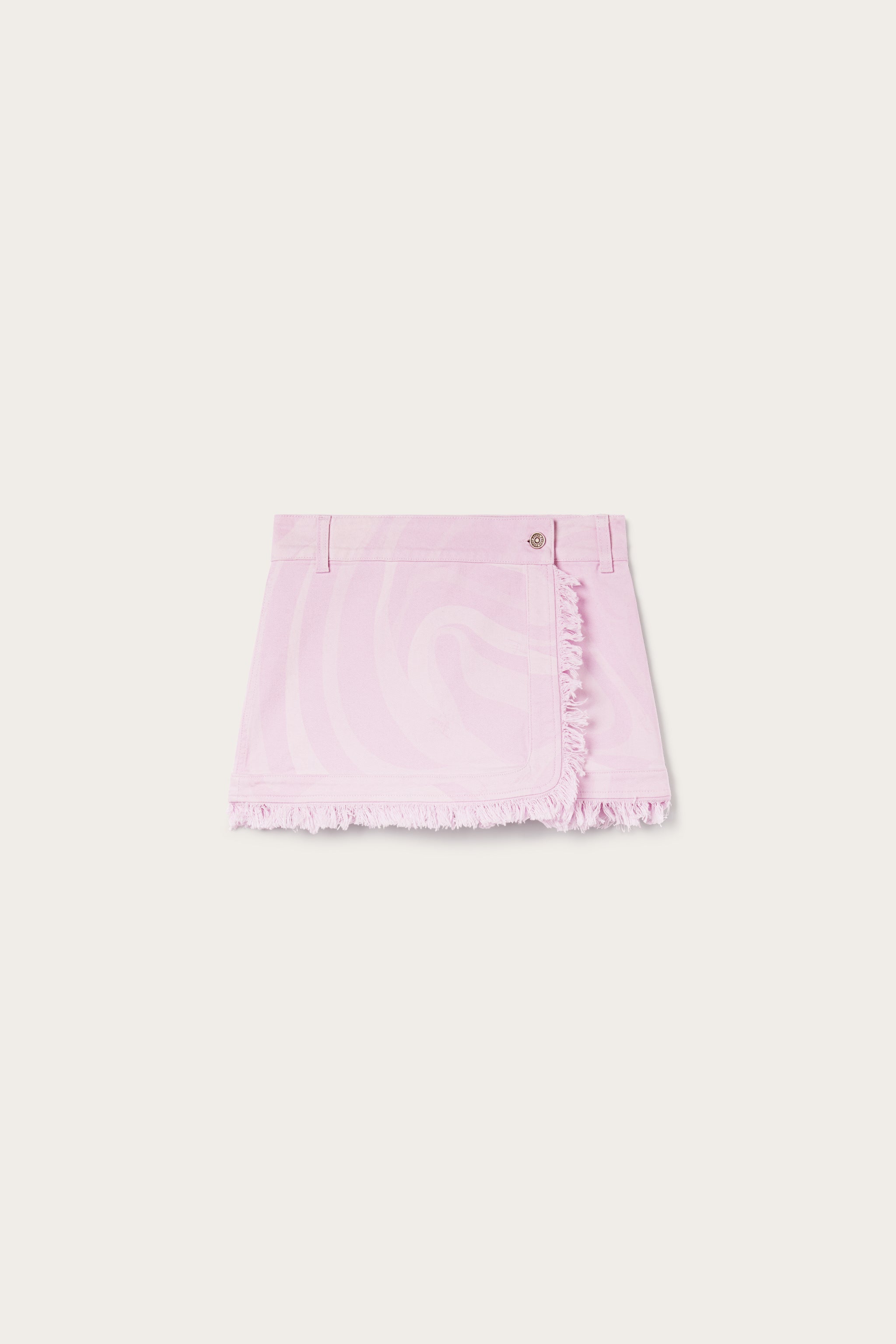 Marmo Print Denim Mini Skirt
 WOMAN Pucci