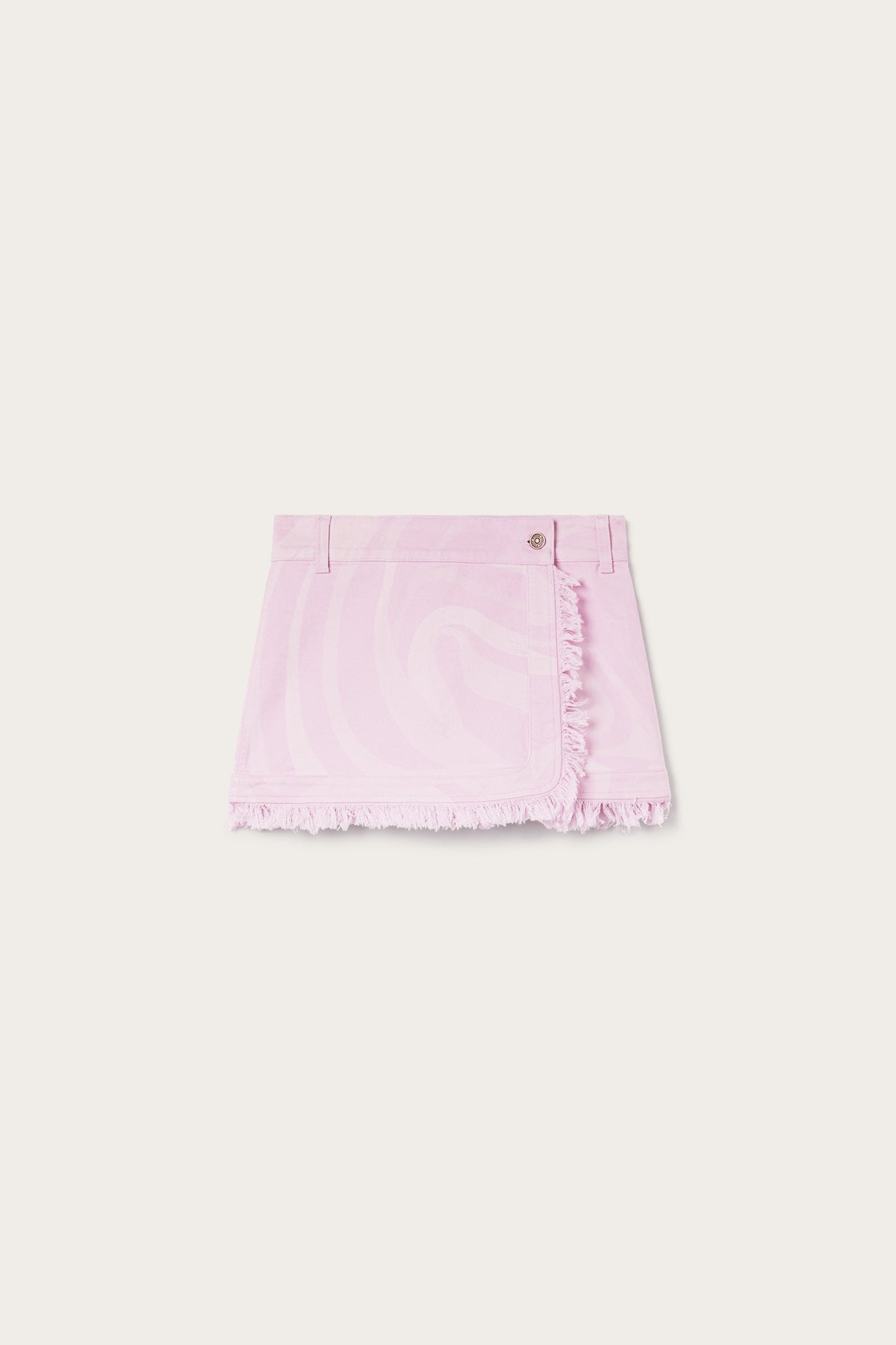 Marmo Print Denim Mini Skirt
 WOMAN Pucci