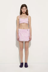 Marmo Print Denim Mini Skirt
 WOMAN Pucci
