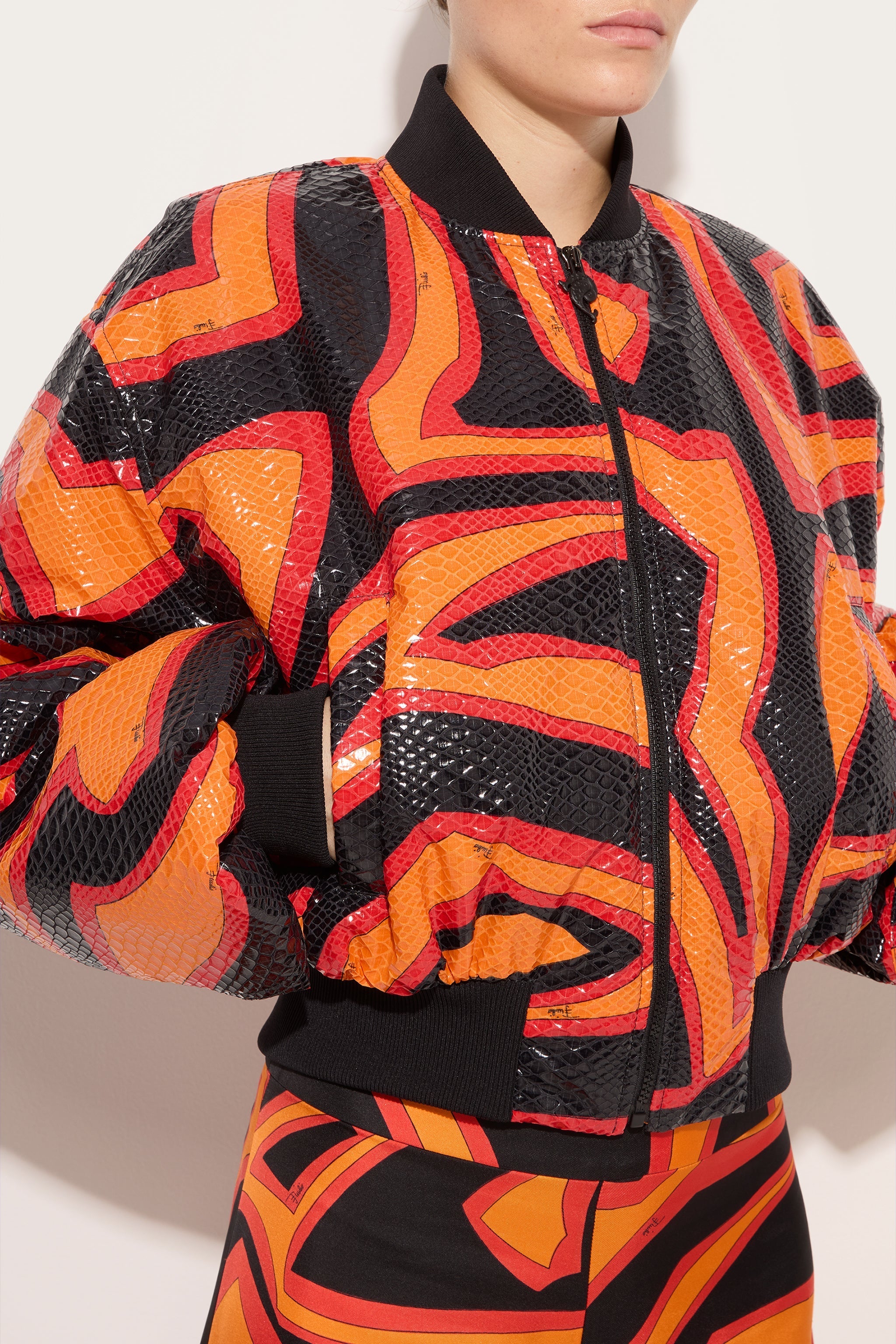 Labirinto Print Bomber Jacket
 WOMAN Pucci