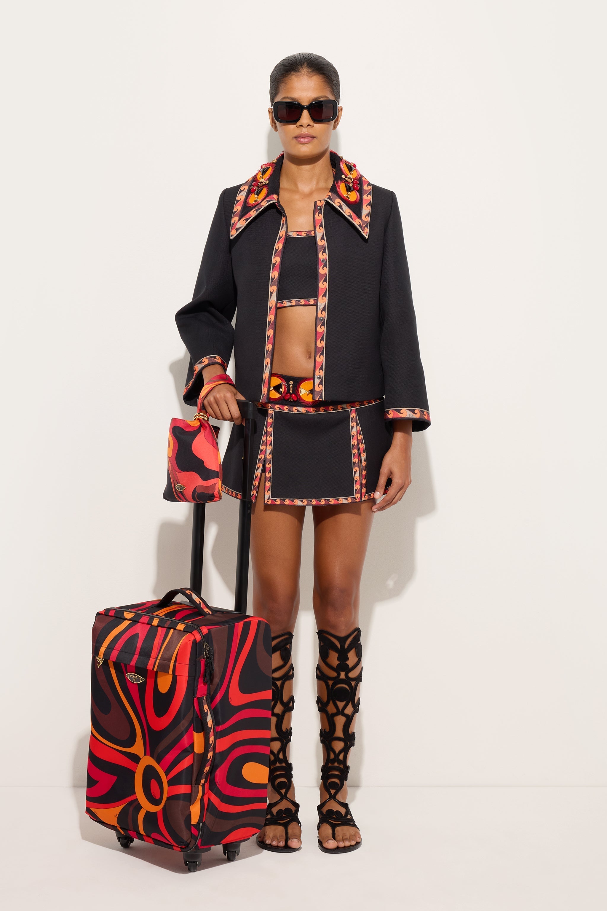Cotton Jacket with Embroidered Collar
 WOMAN Pucci