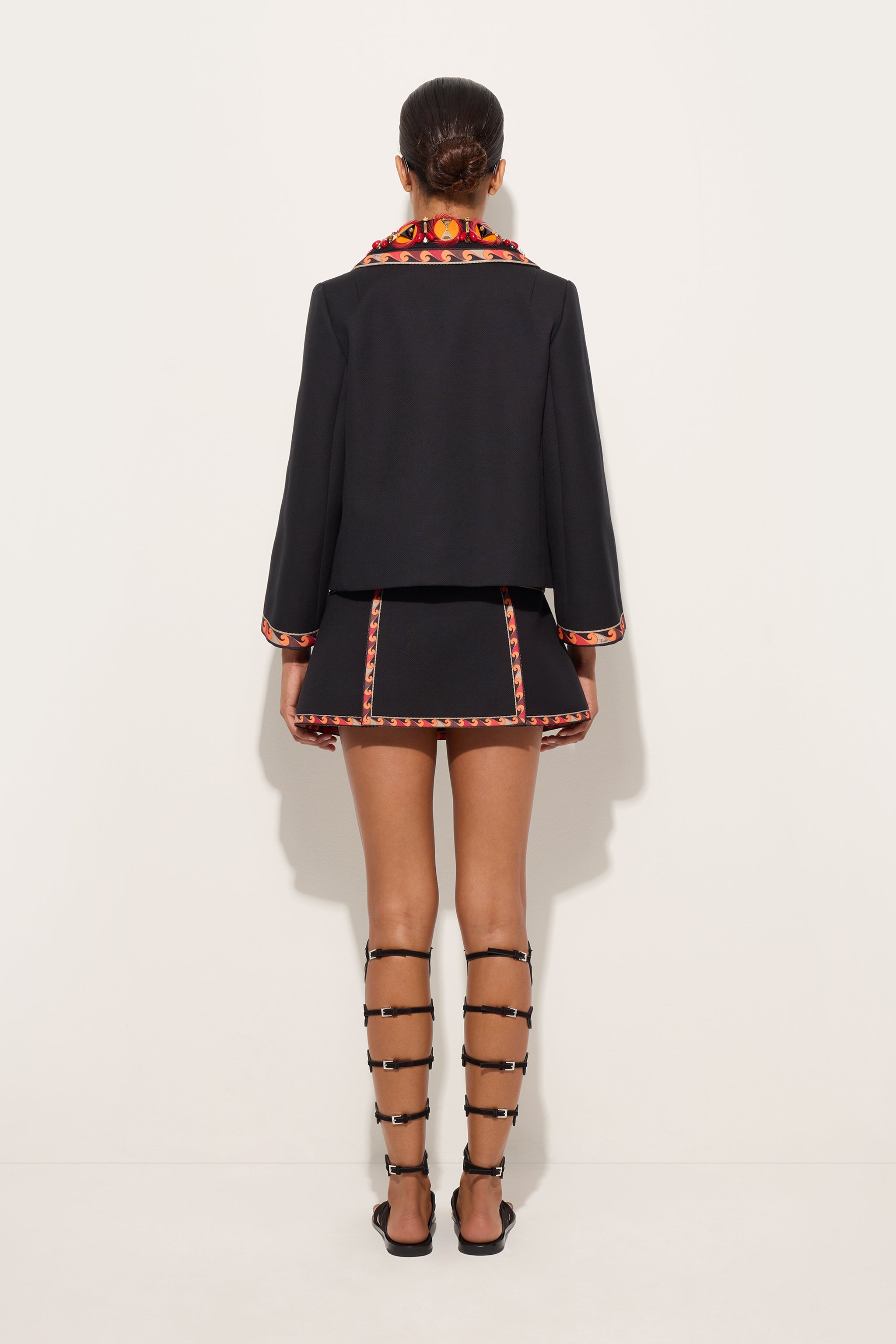 Cotton Jacket with Embroidered Collar
 WOMAN Pucci