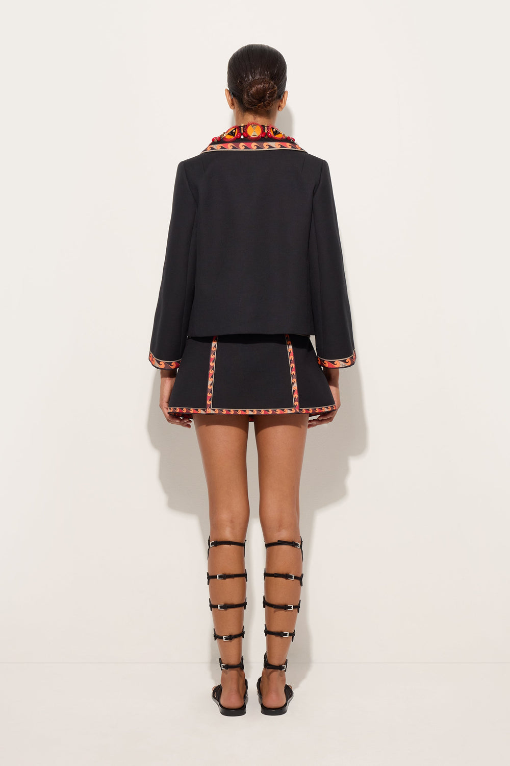 Cotton Jacket with Embroidered Collar
 WOMAN Pucci