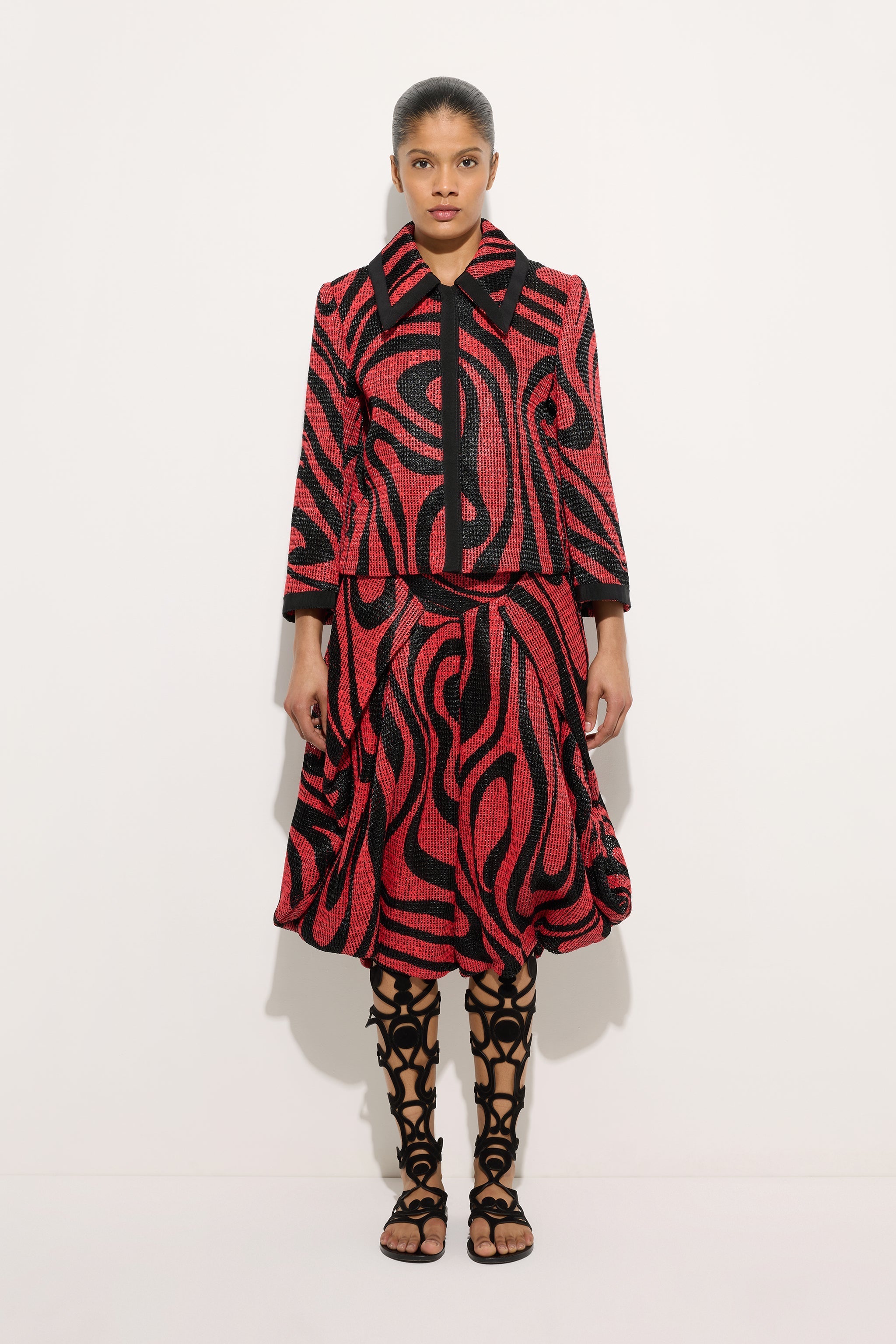 Printed Rafia Net Jacket
 WOMAN Pucci