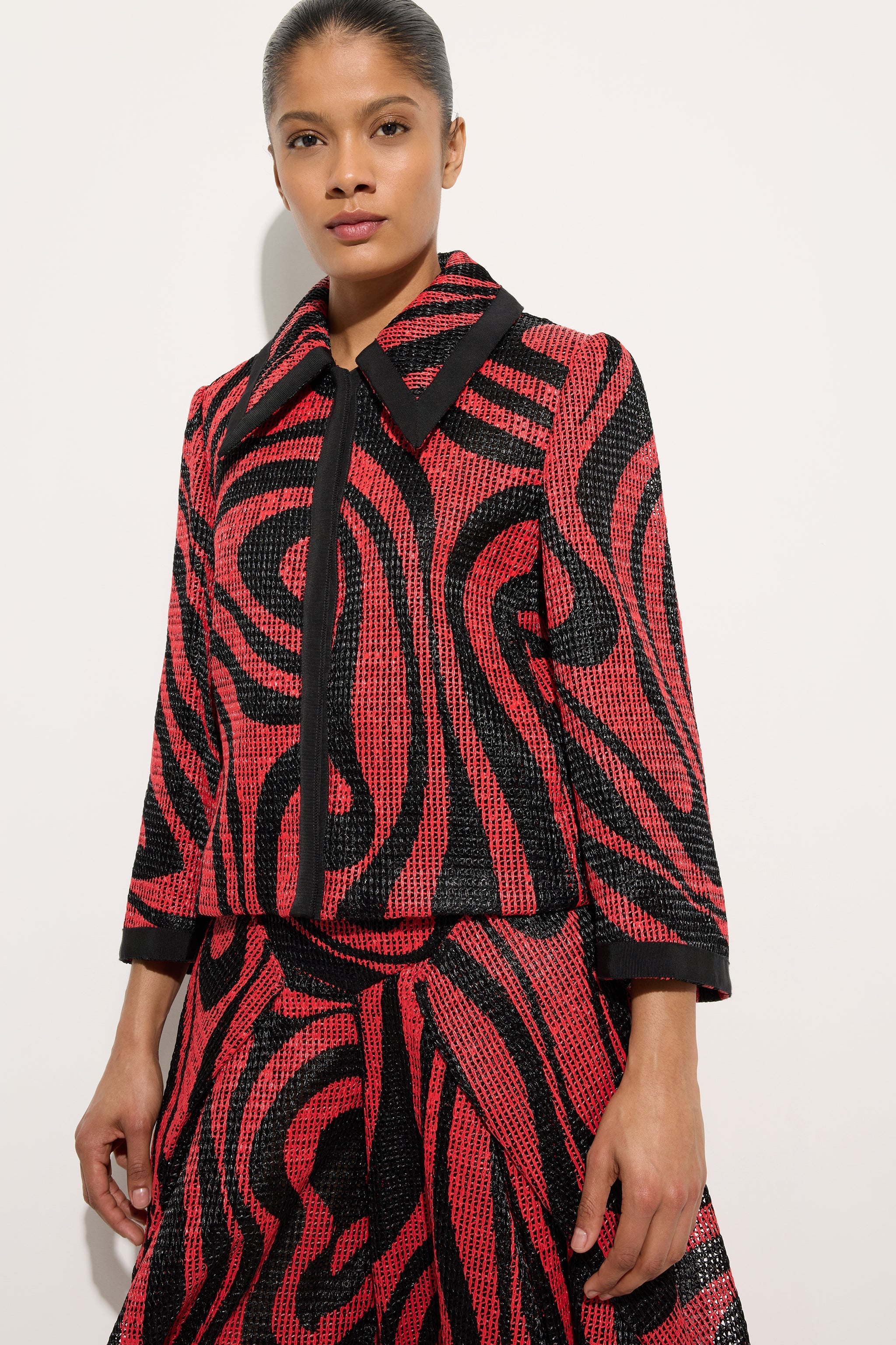Printed Rafia Net Jacket
 WOMAN Pucci