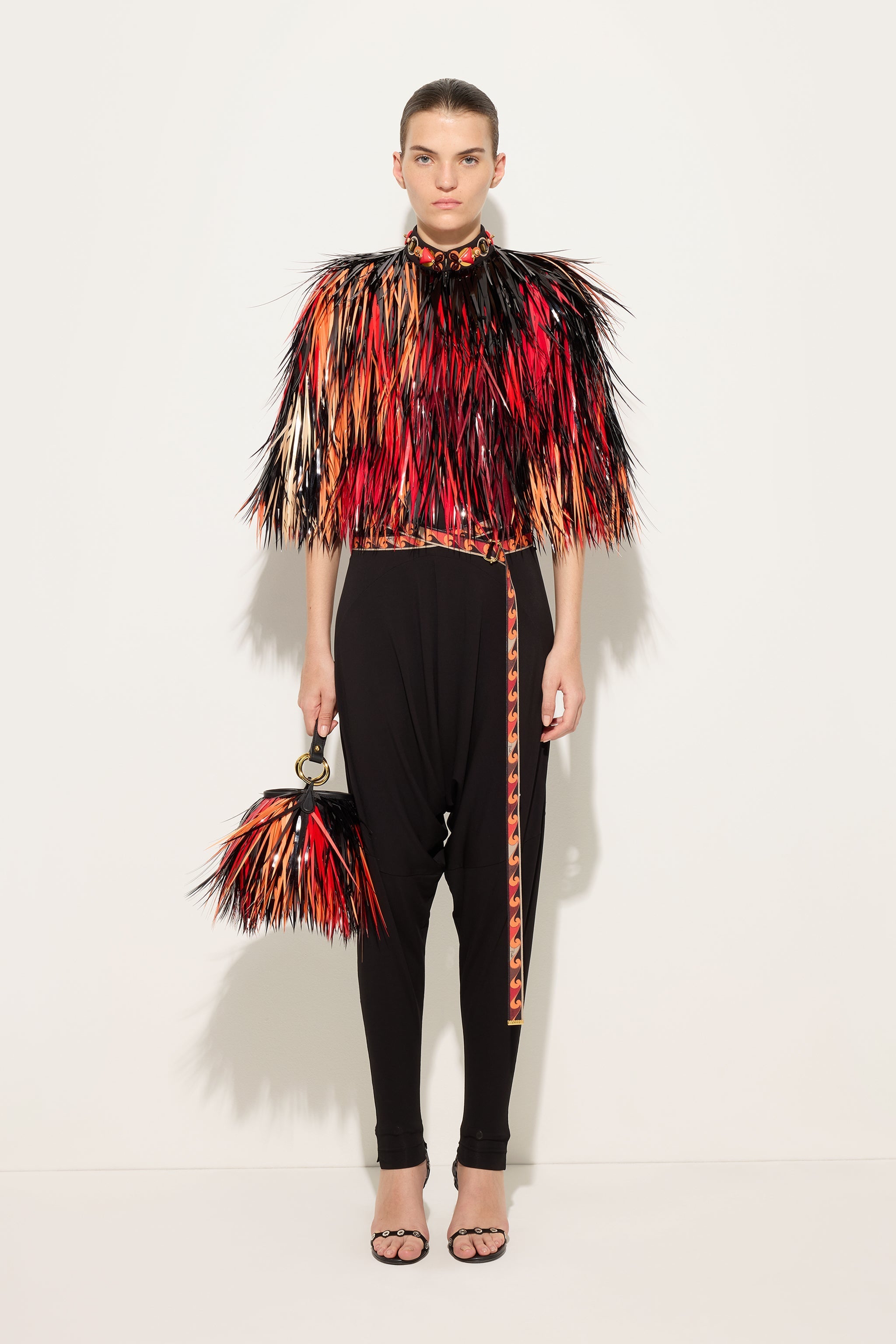 Embroidered Cape Jacket
 WOMAN Pucci