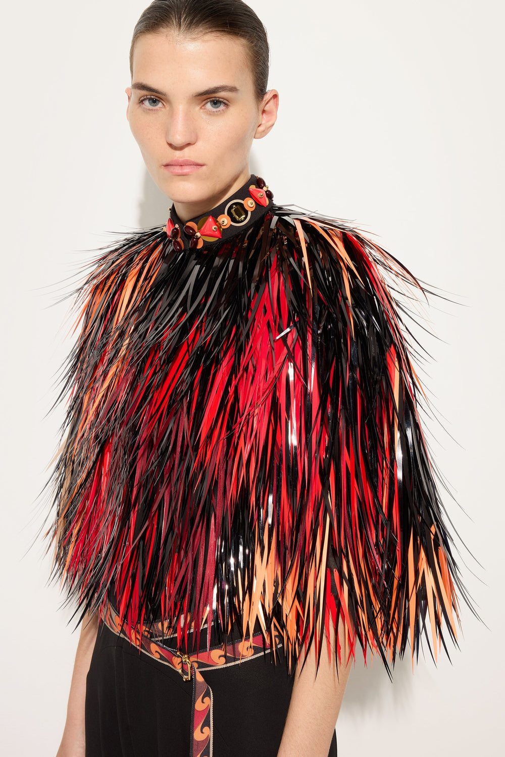 Embroidered Cape Jacket
 WOMAN Pucci