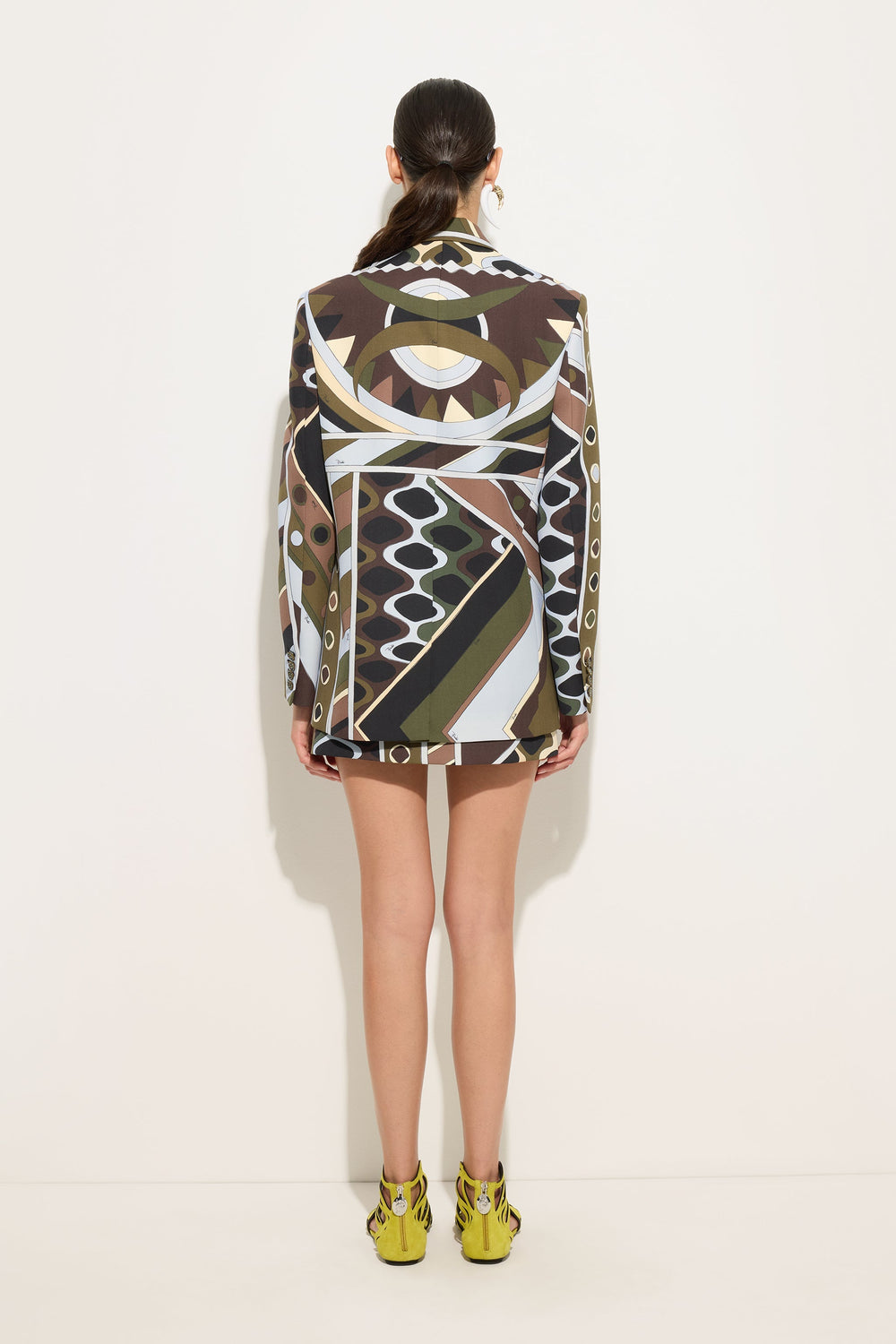 Vivara Print Oversized Jacket in Cool Wool
 WOMAN Pucci