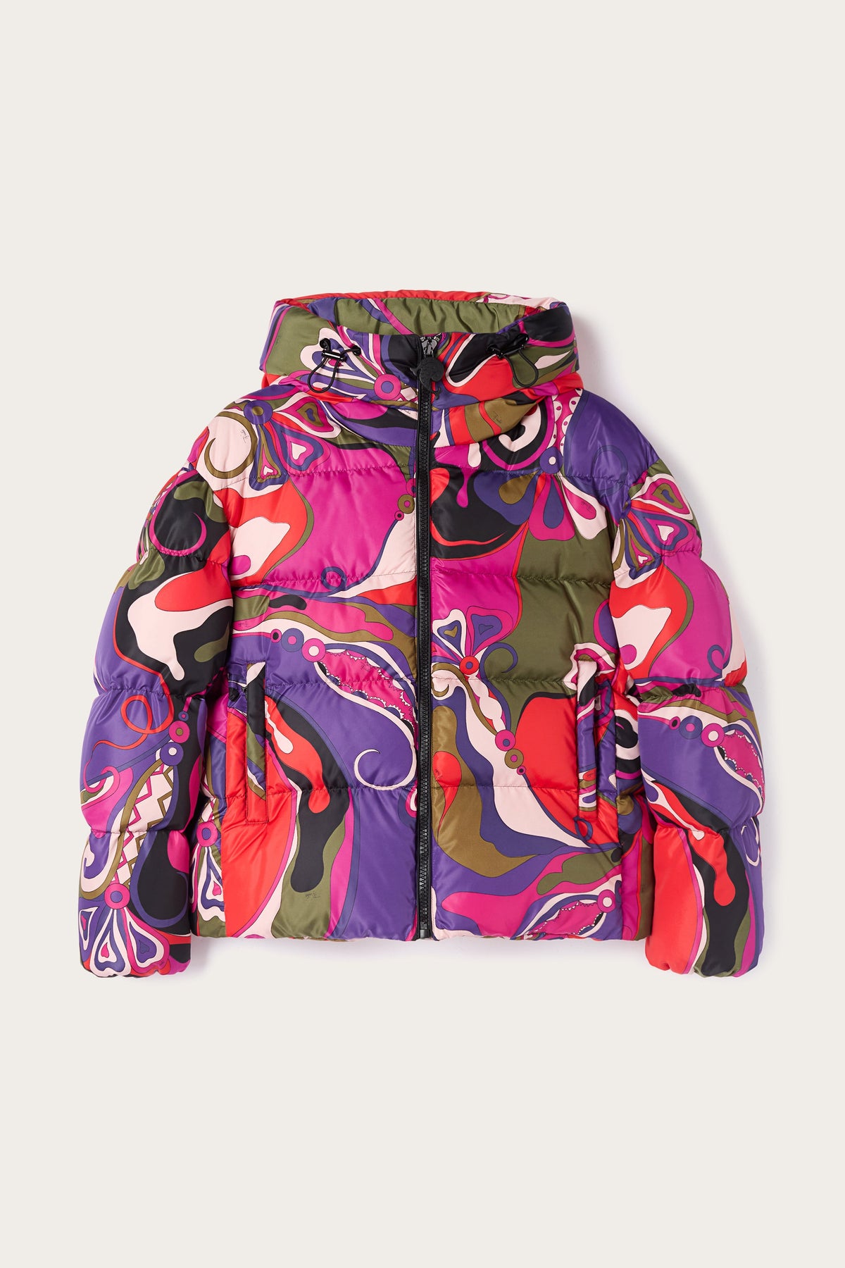 Orchidee Print Down Jacket
 WOMAN Pucci