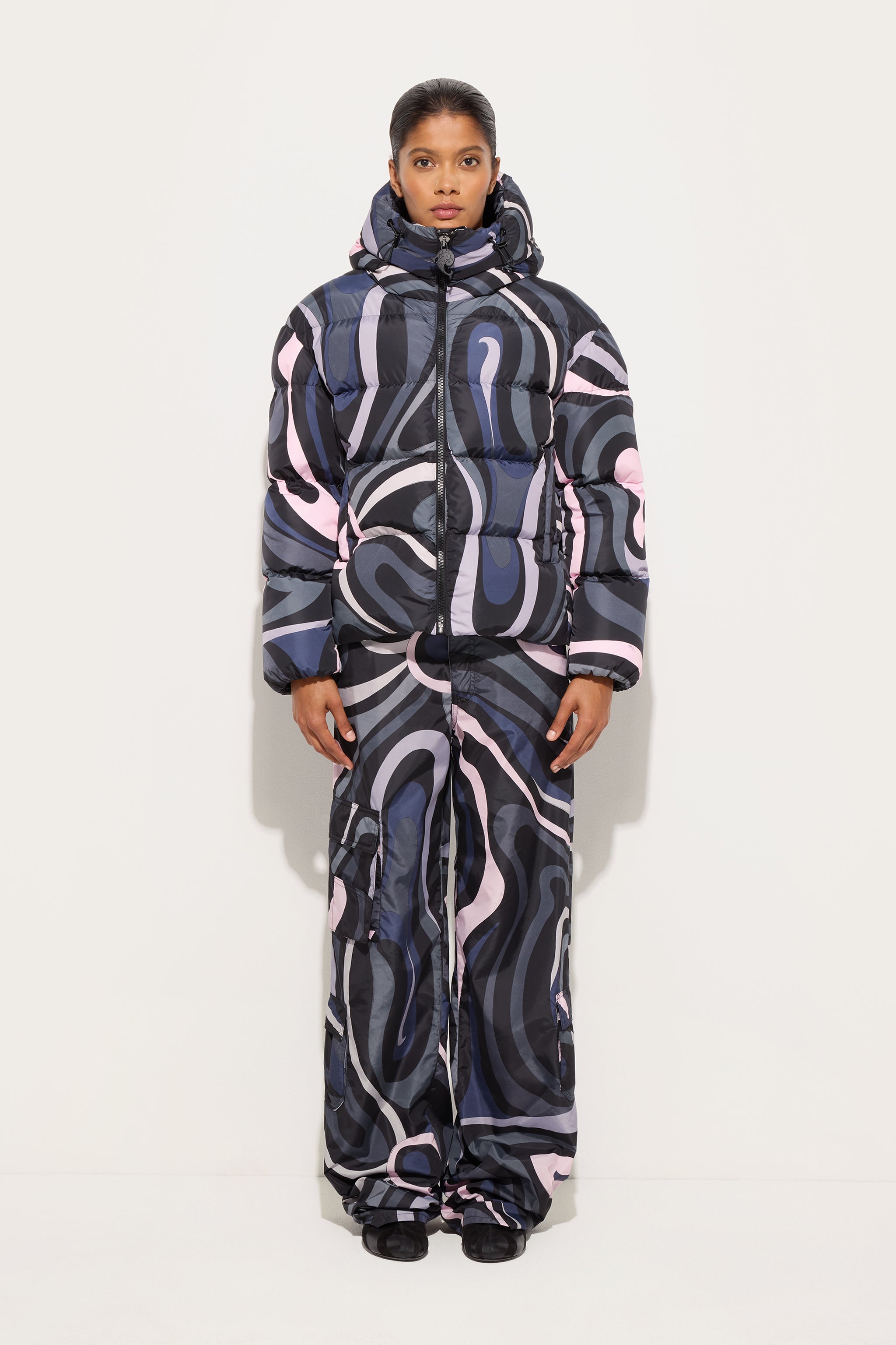 Marmo Print Down Jacket
 WOMAN Pucci