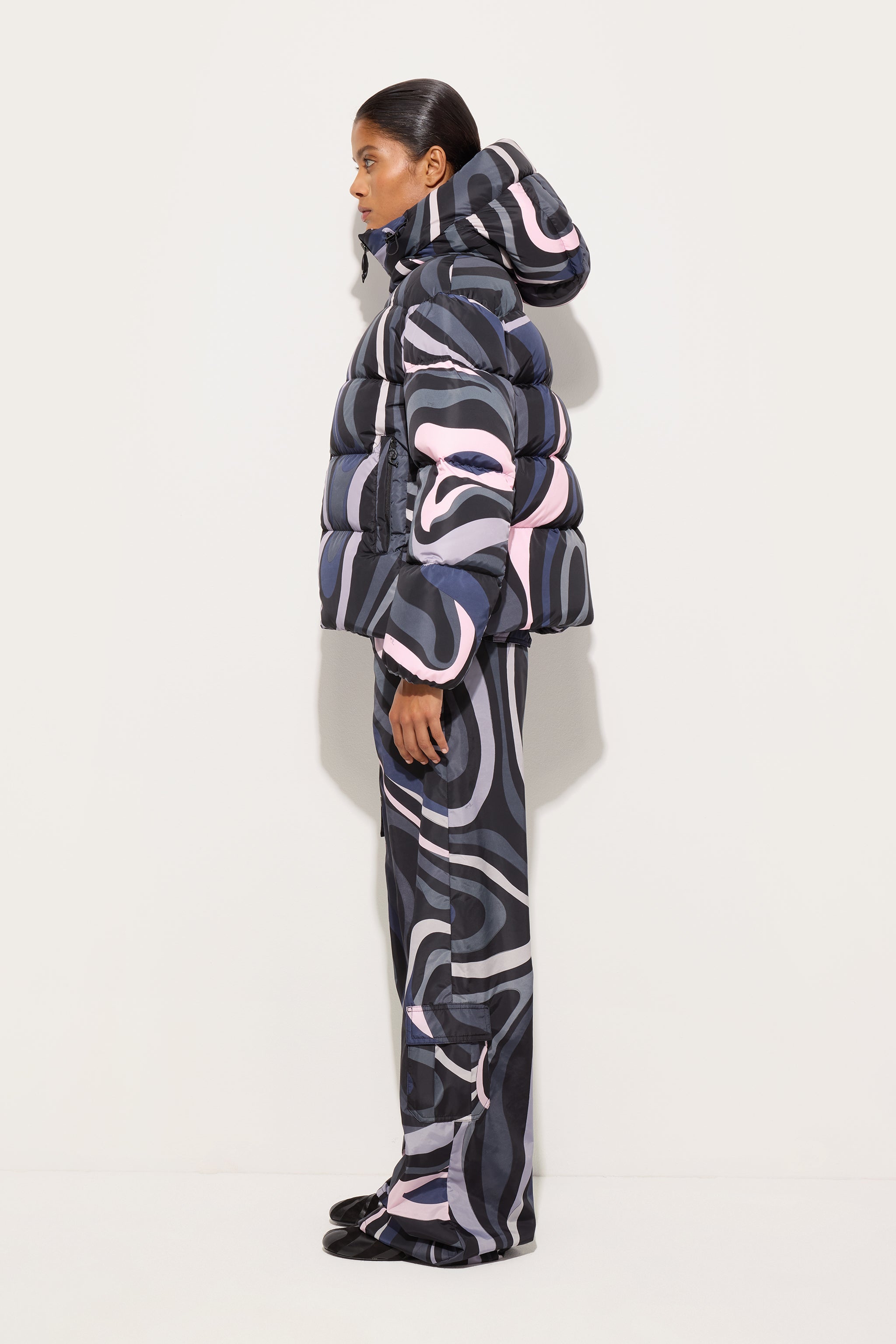 Marmo Print Down Jacket
 WOMAN Pucci