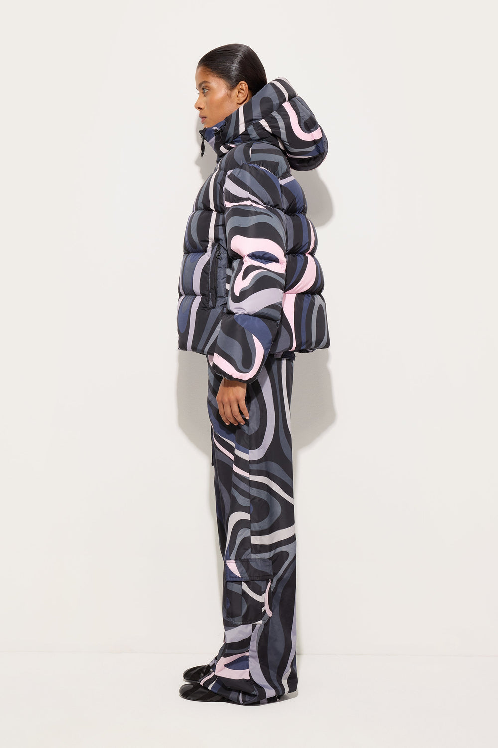 Marmo Print Down Jacket
 WOMAN Pucci