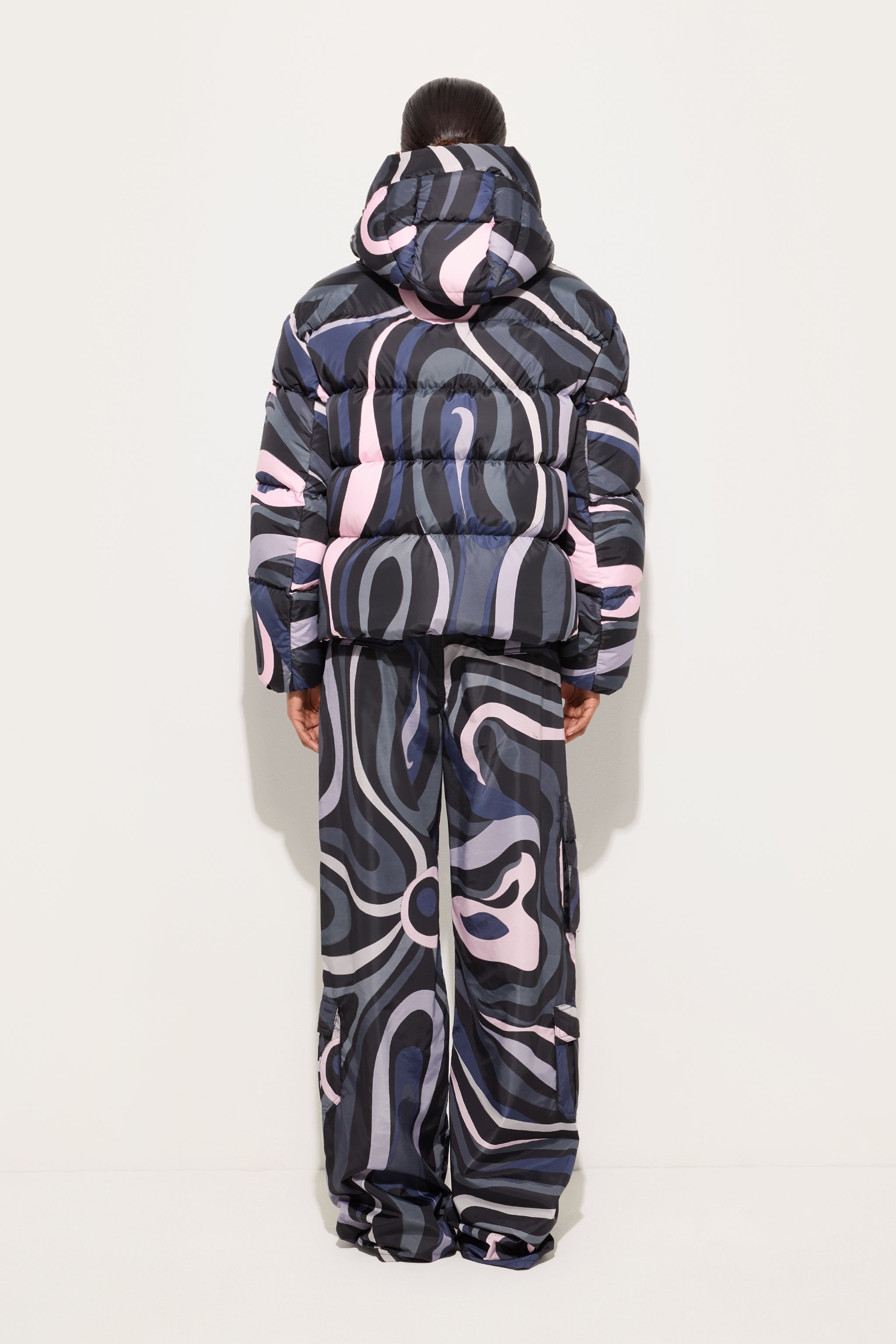 Marmo Print Down Jacket
 WOMAN Pucci