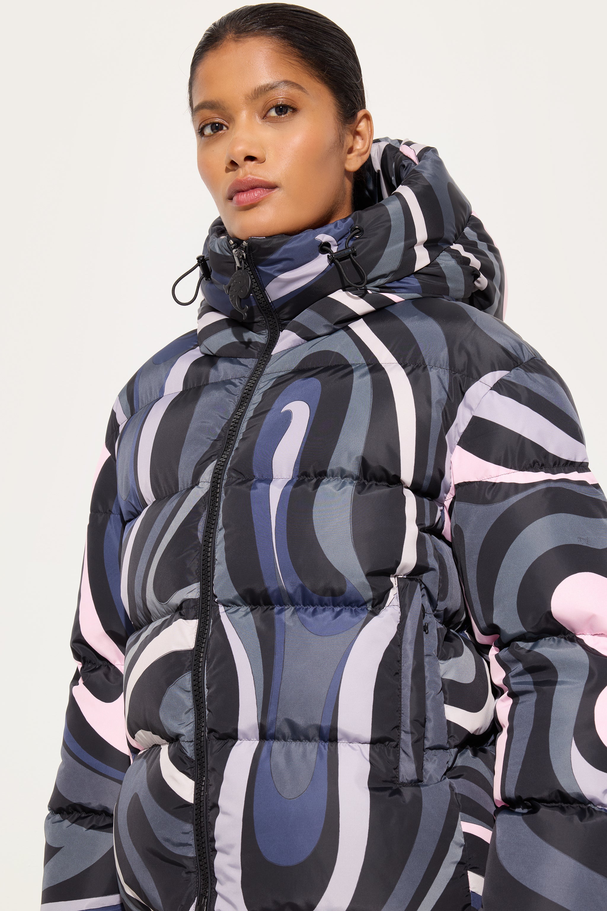 Marmo Print Down Jacket
 WOMAN Pucci