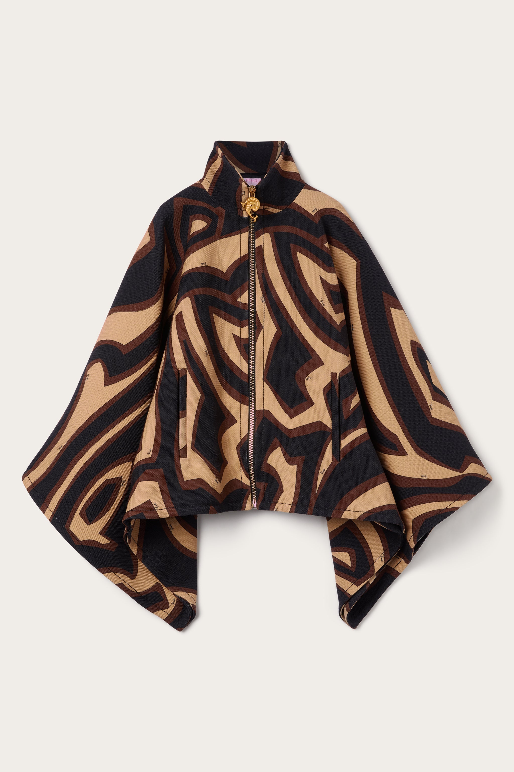 Labirinto Print Grand Poudre Cape
 WOMAN Pucci
