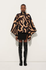 Labirinto Print Grand Poudre Cape
 WOMAN Pucci